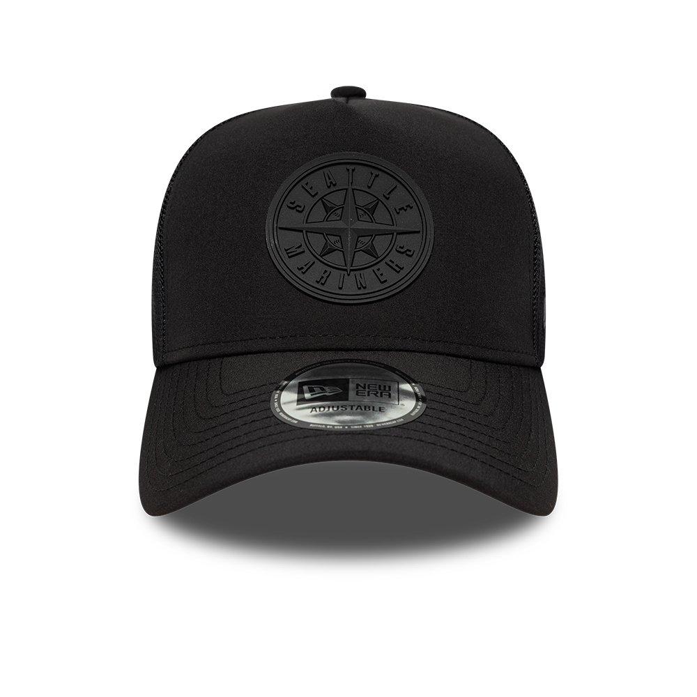 Ms Black/Black - New Era - A-Frame Adjustable Trucker Cap - 2