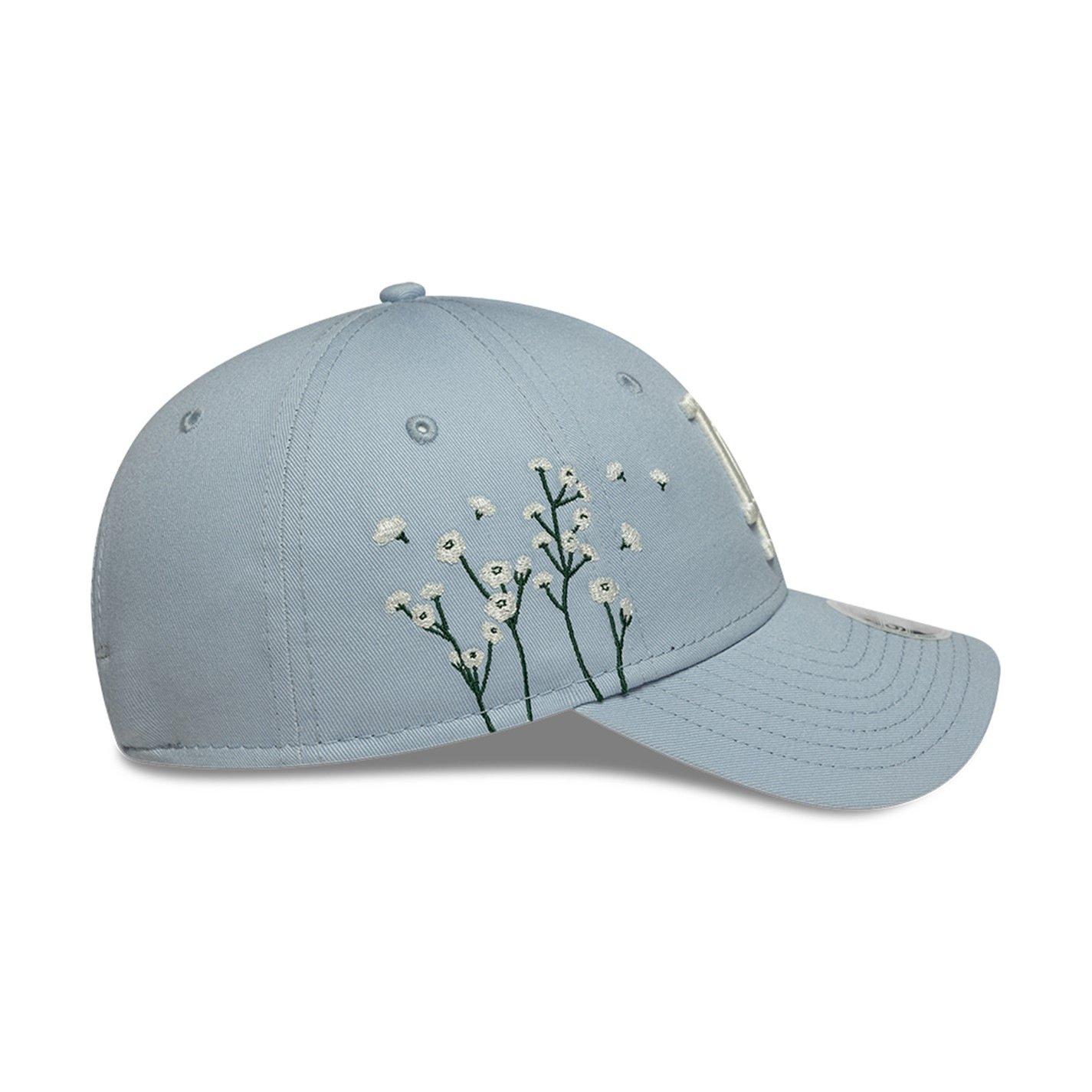 LA Blu/Bianco - New Era - Womens 9FORTY Floral Adjustable Cap - 4