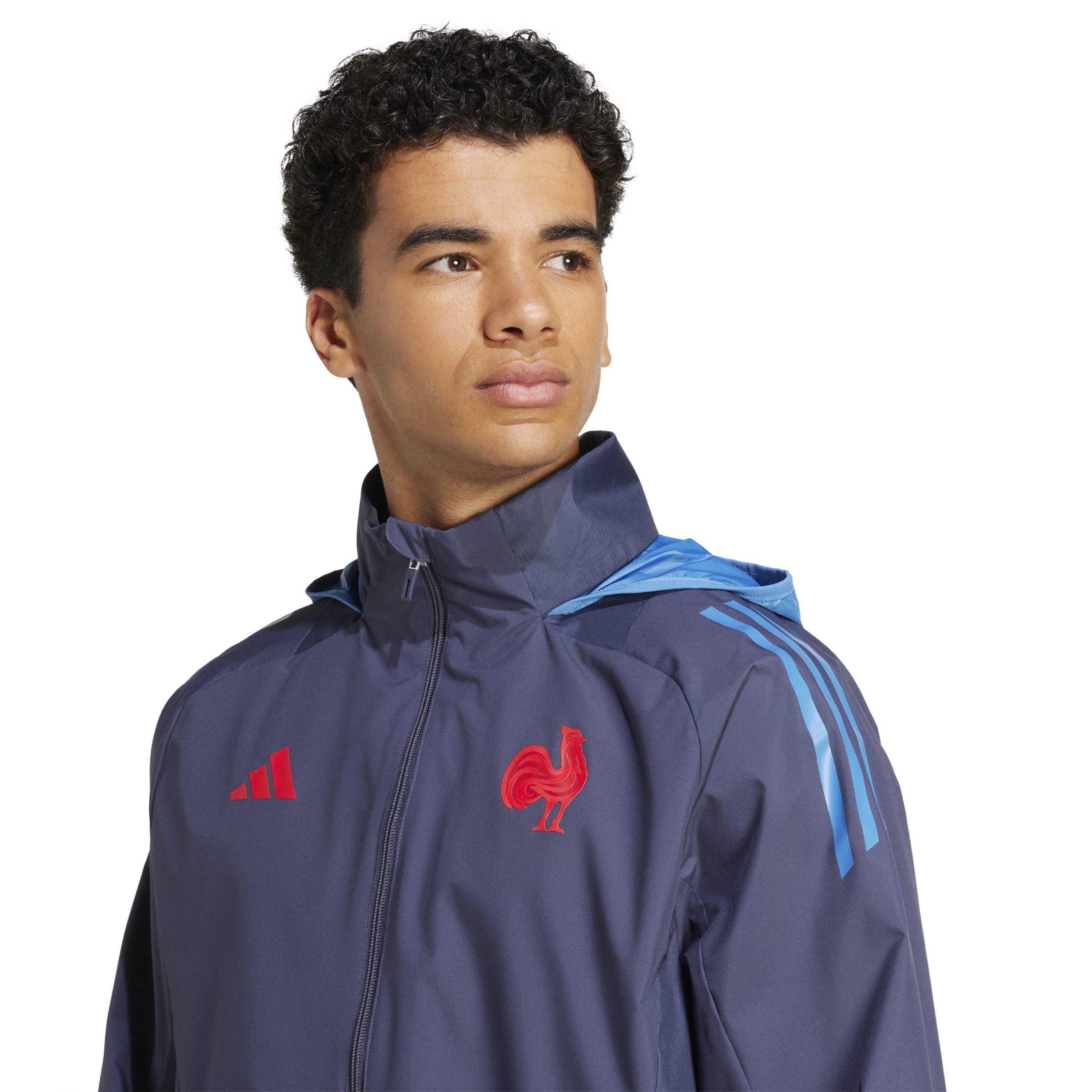 Shadow Navy - adidas - Ffr Aw Rain J M Anorak Mens - 4