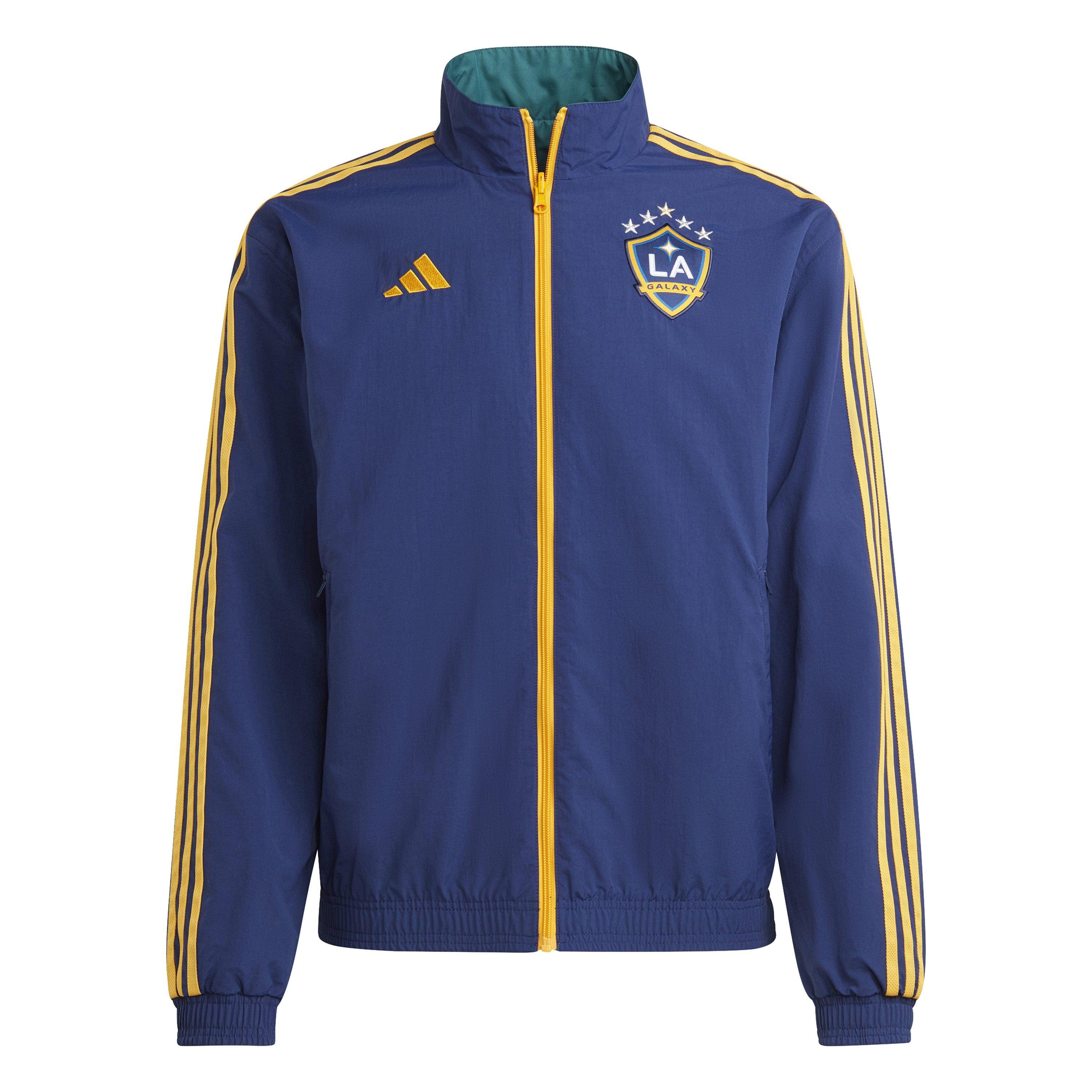 Dark Blue - adidas - Mens LA Galaxy Reversible Anthem Jacket 2024 2025 - 1