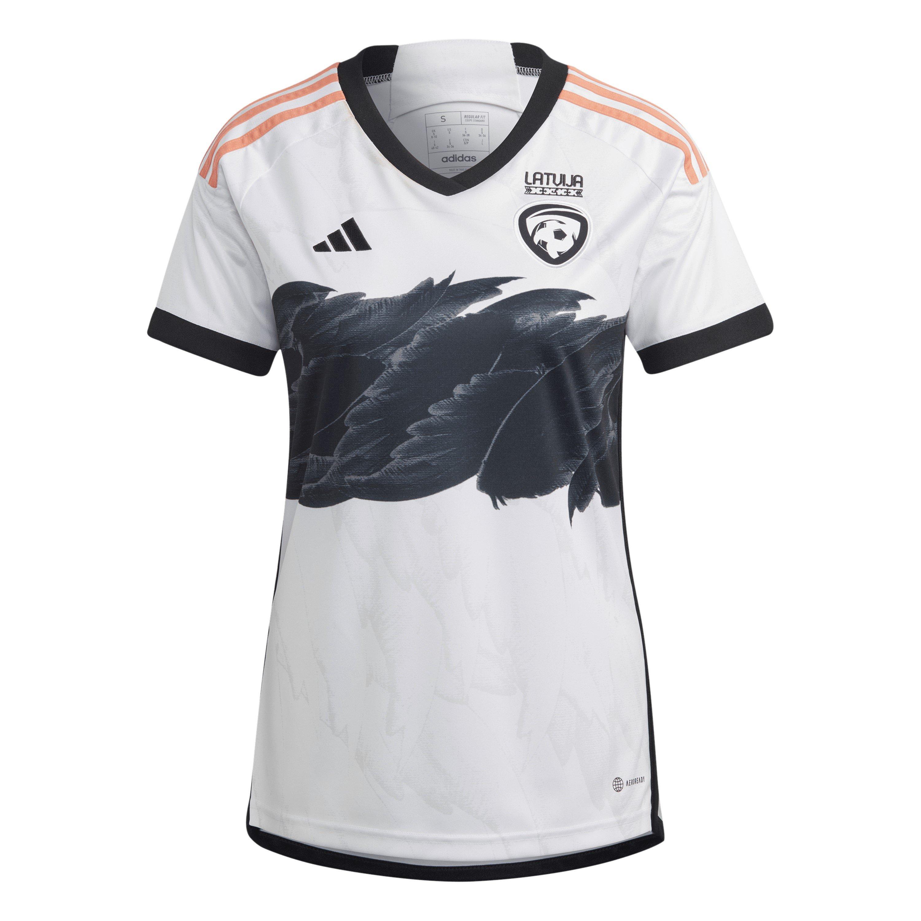 White - adidas - Womens Latvia Away Shirt 2023 - 1