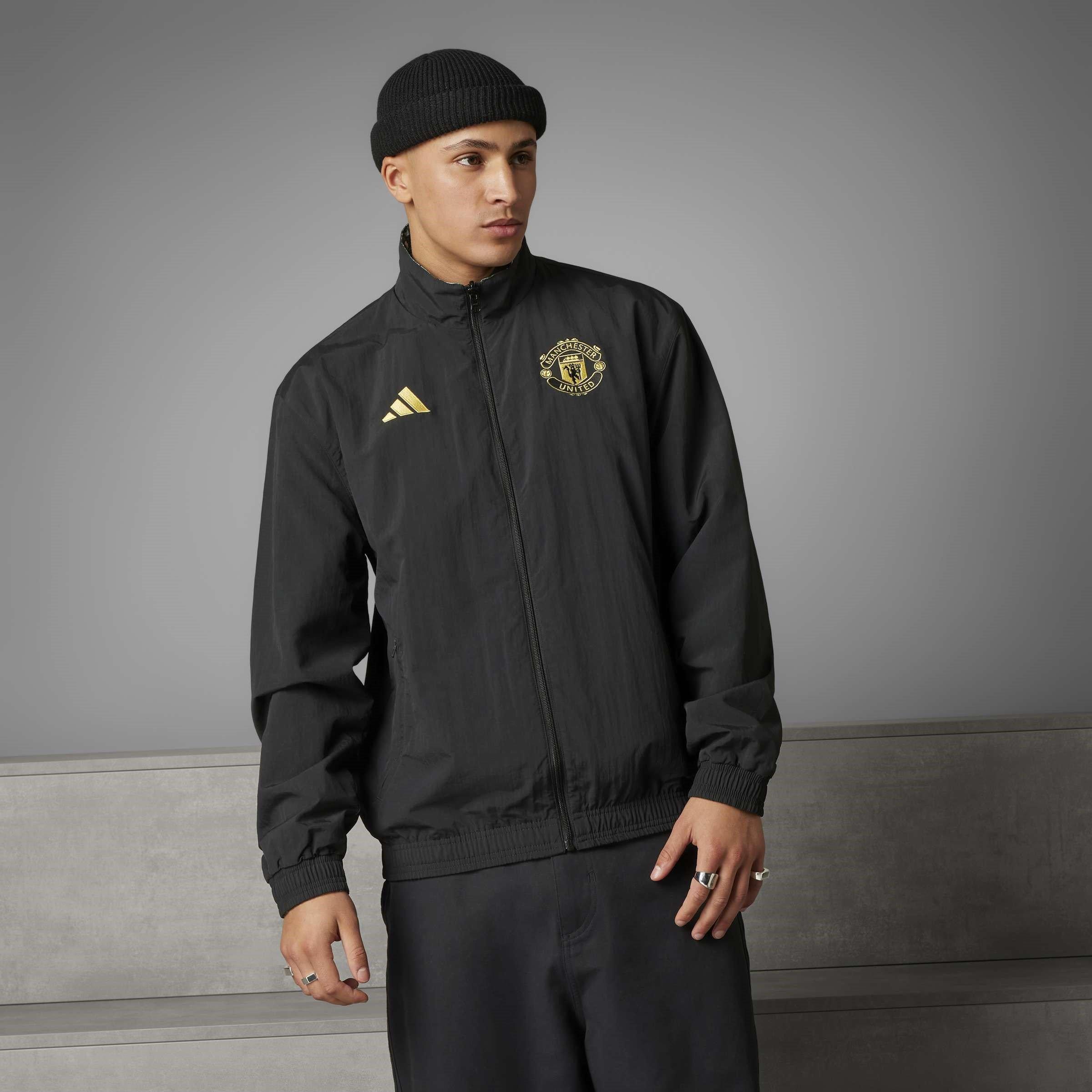 Black - adidas - adidas Manchester United Stone Roses Reversible Anthem Jacket - 11