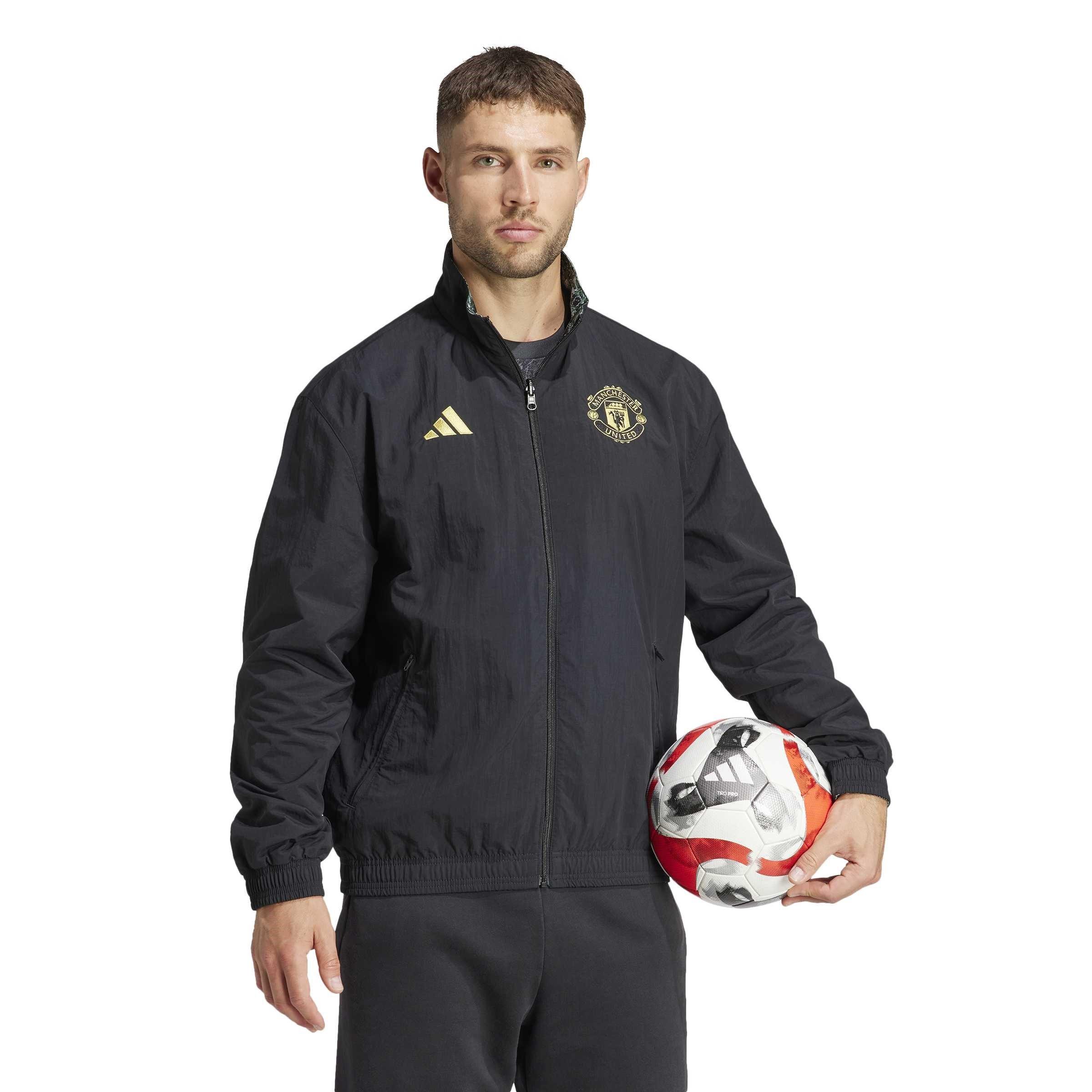 Black - adidas - adidas Manchester United Stone Roses Reversible Anthem Jacket - 6