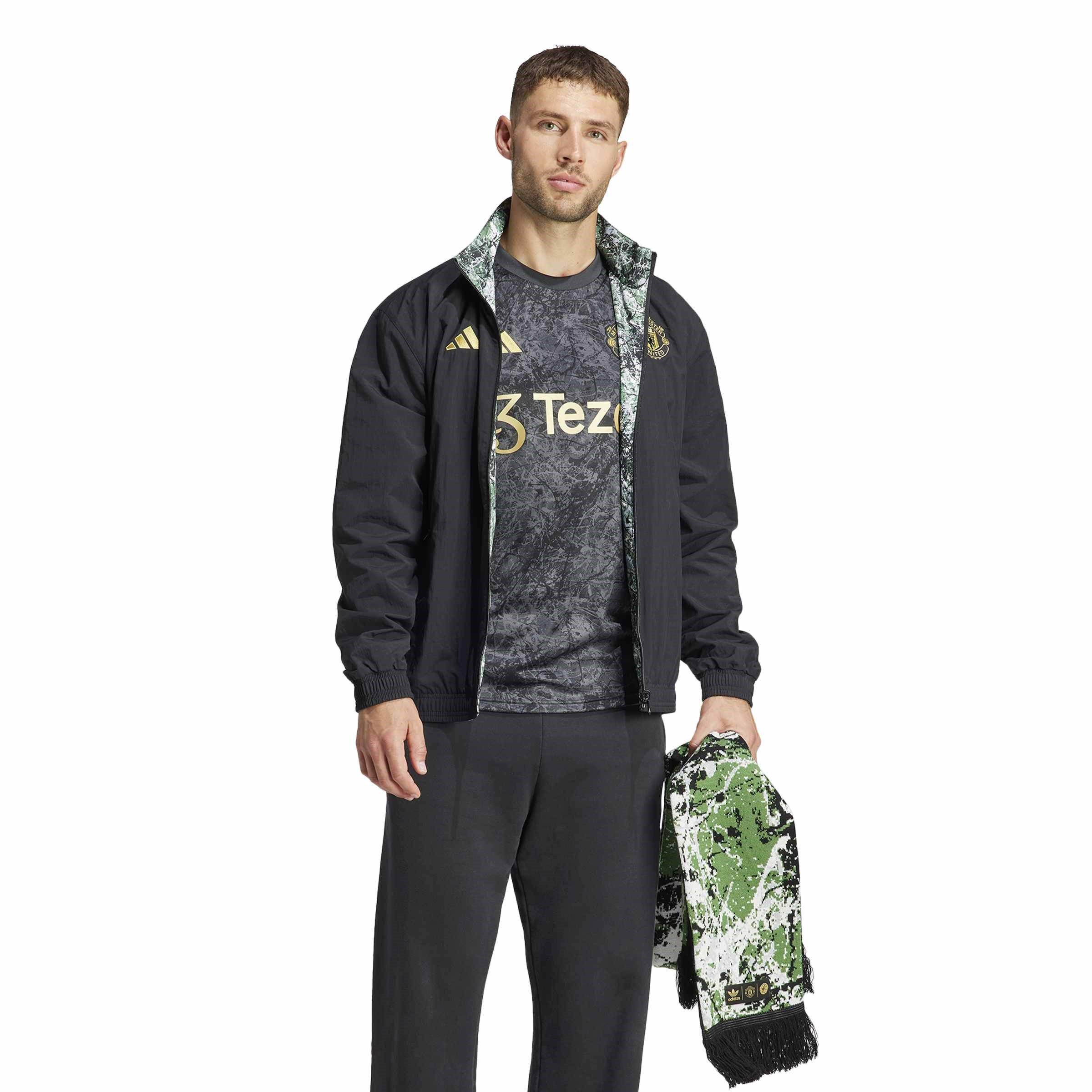 Black - adidas - adidas Manchester United Stone Roses Reversible Anthem Jacket - 7