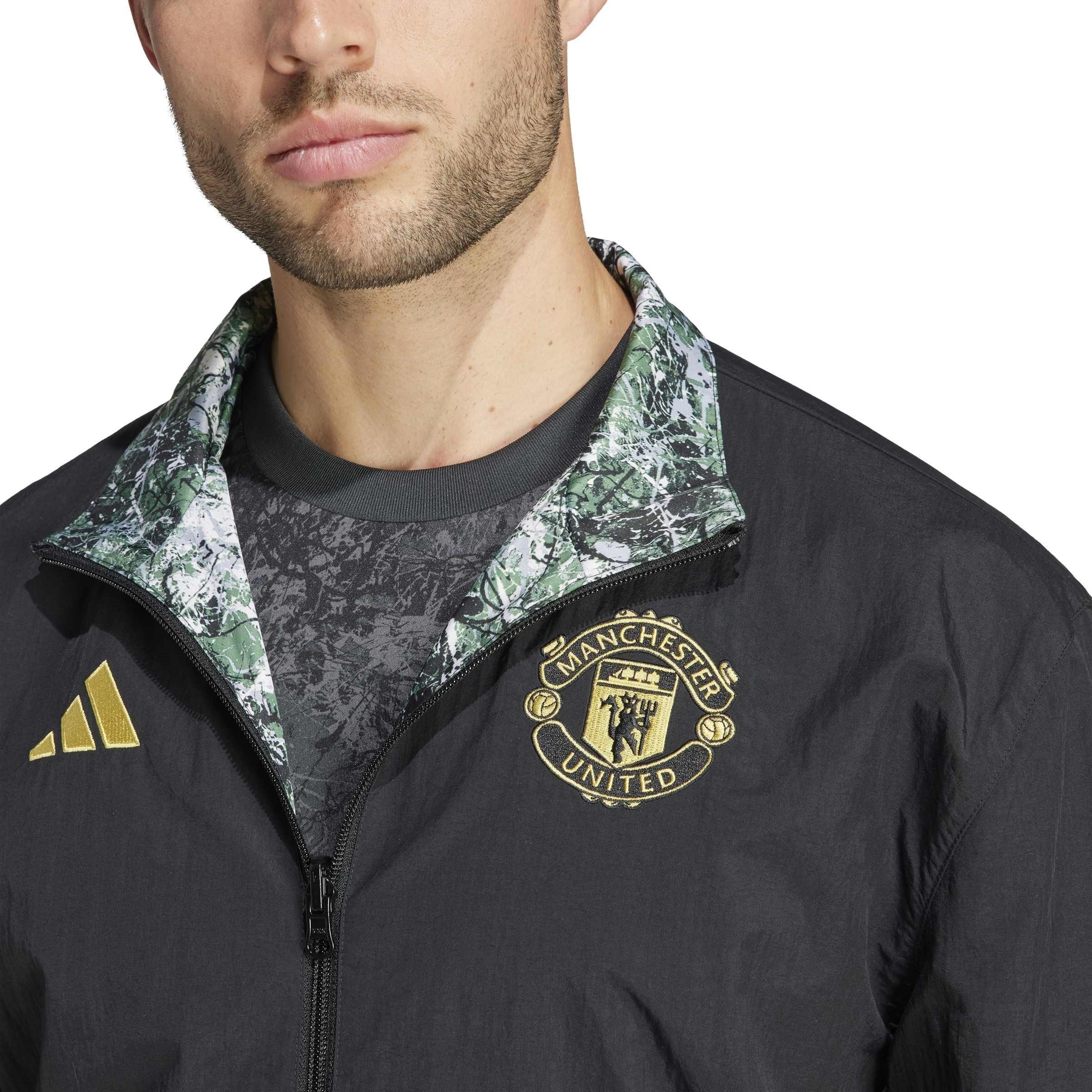 Black - adidas - adidas Manchester United Stone Roses Reversible Anthem Jacket - 9