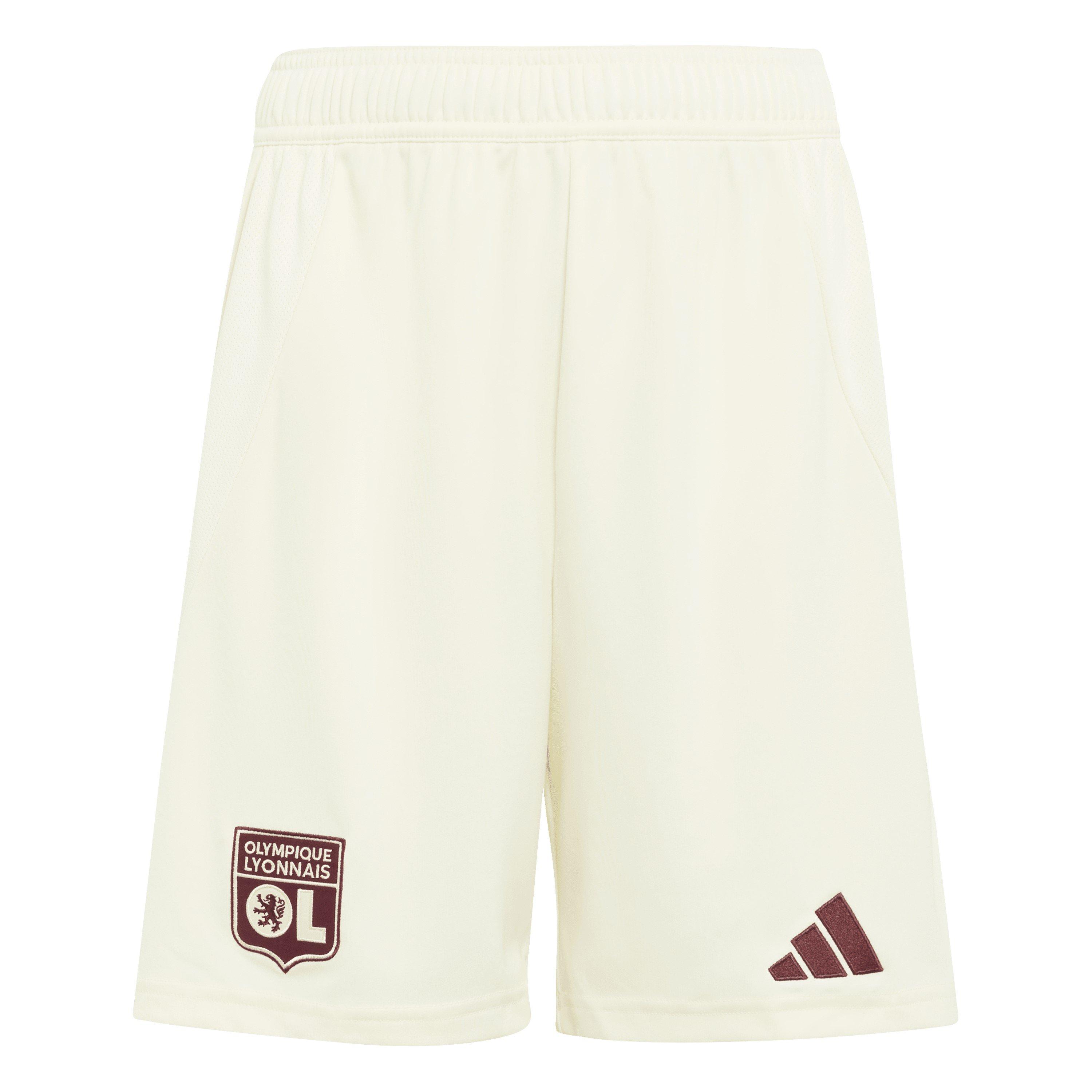 Adidas  Kids Kids Olympique Lyonnais Third Shorts 22/23 - Ivory - 13 - 14 Years