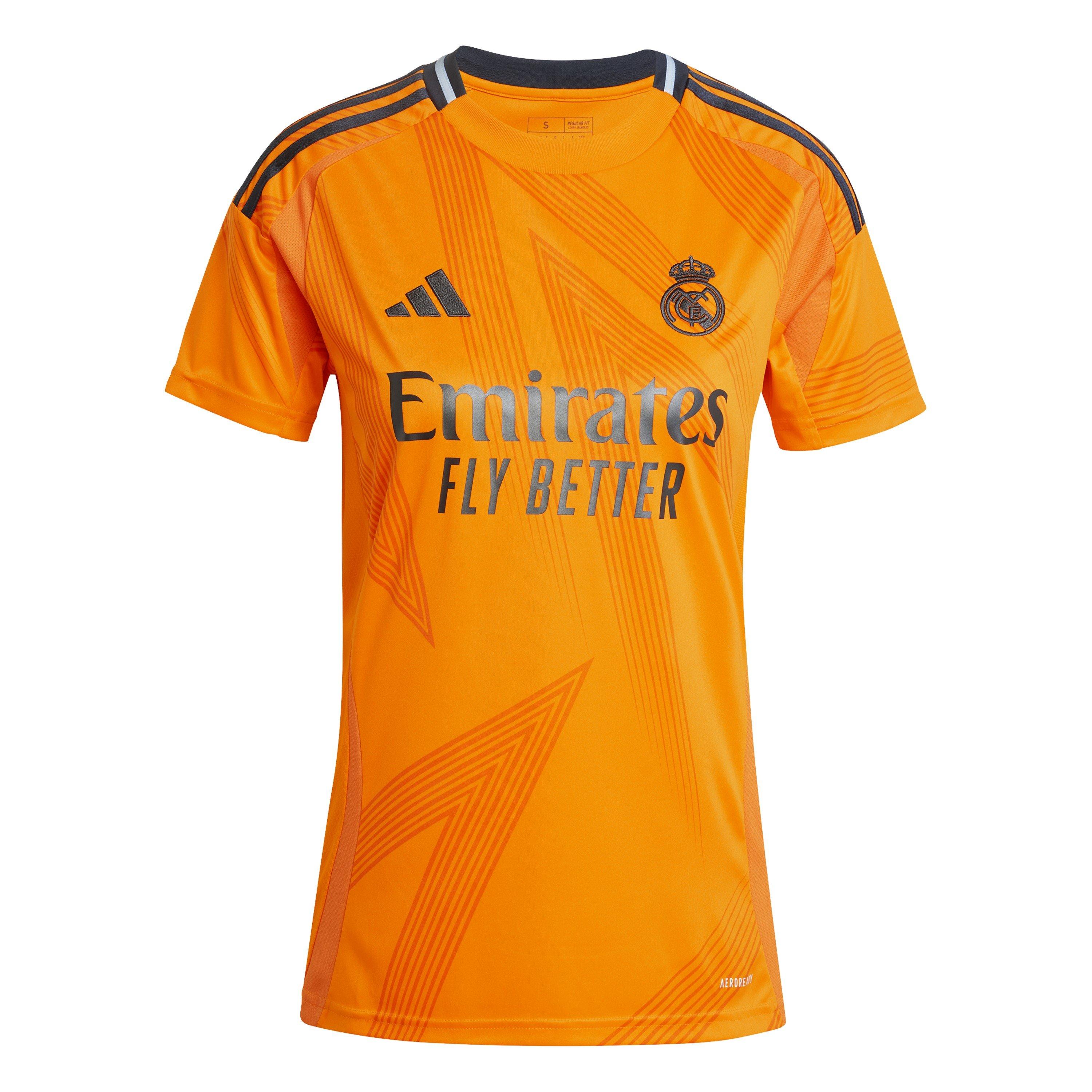 Adidas Women's Real Madrid Away Shirt 24/25 - Crew Orange - 14 (L)