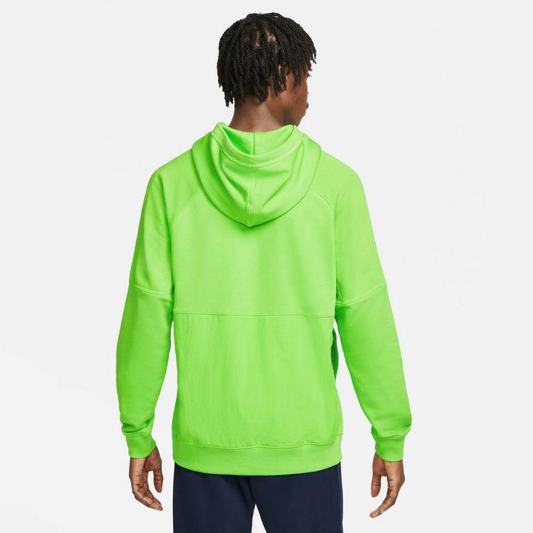 Vert/Blanc - Nike - Teddy Lined Denim Pullover Jacket - 2