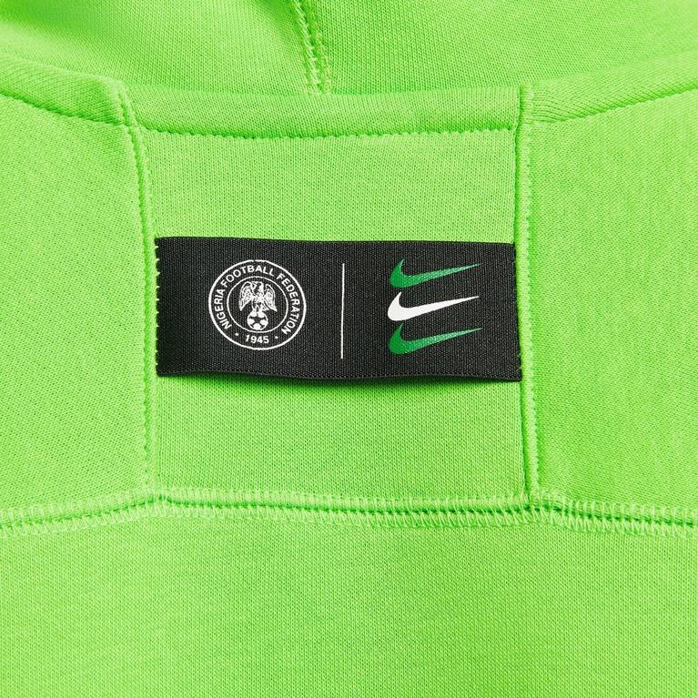 Vert/Blanc - Nike - Teddy Lined Denim Pullover Jacket - 4