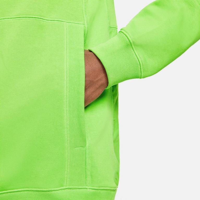 Vert/Blanc - Nike - Teddy Lined Denim Pullover Jacket - 6