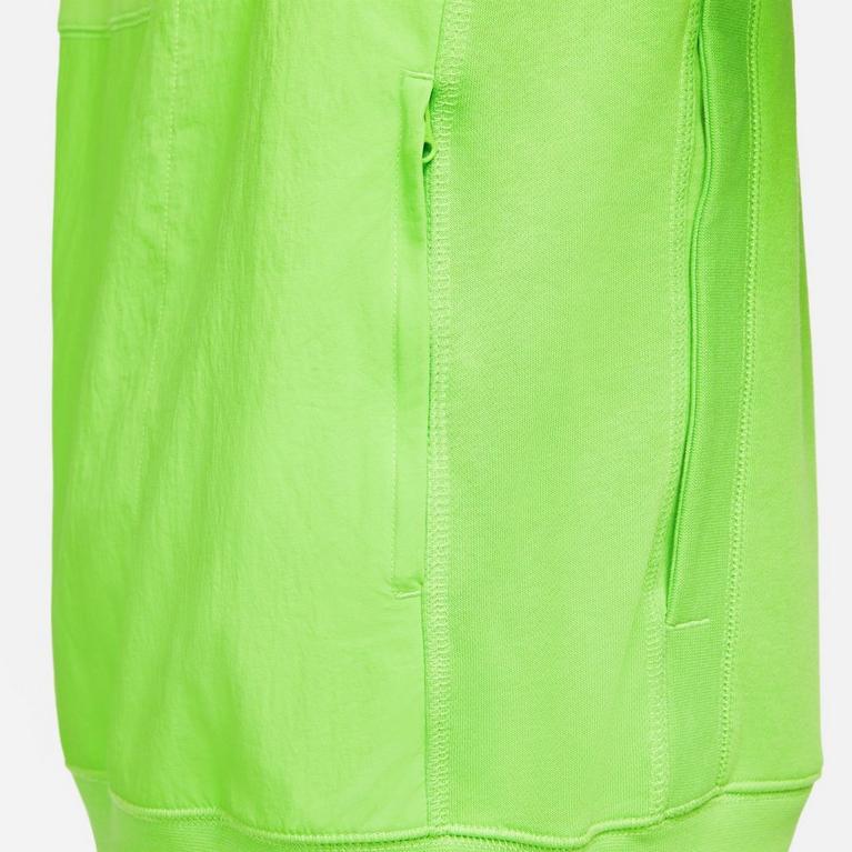 Vert/Blanc - Nike - Teddy Lined Denim Pullover Jacket - 7