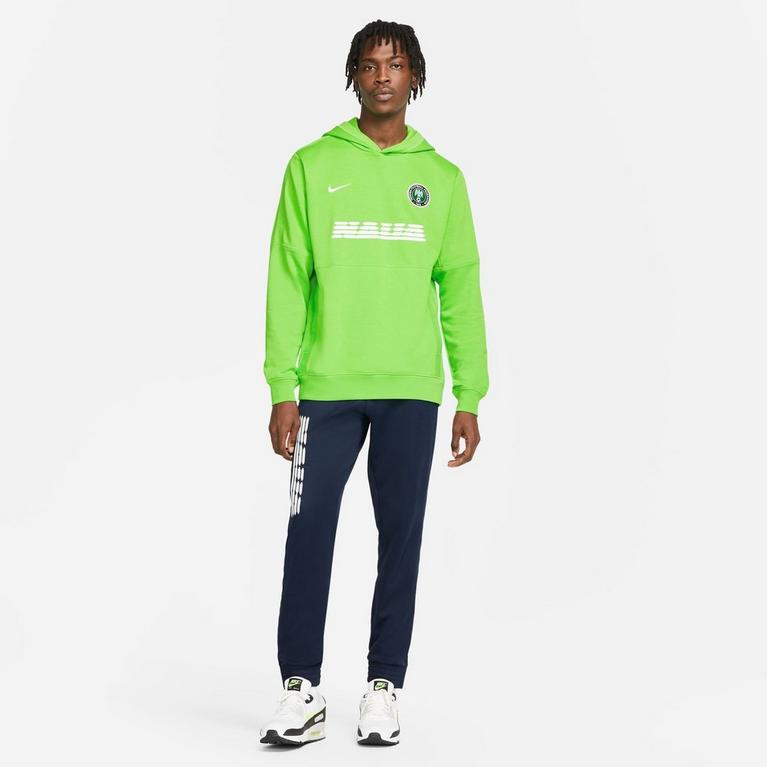 Vert/Blanc - Nike - Teddy Lined Denim Pullover Jacket - 8