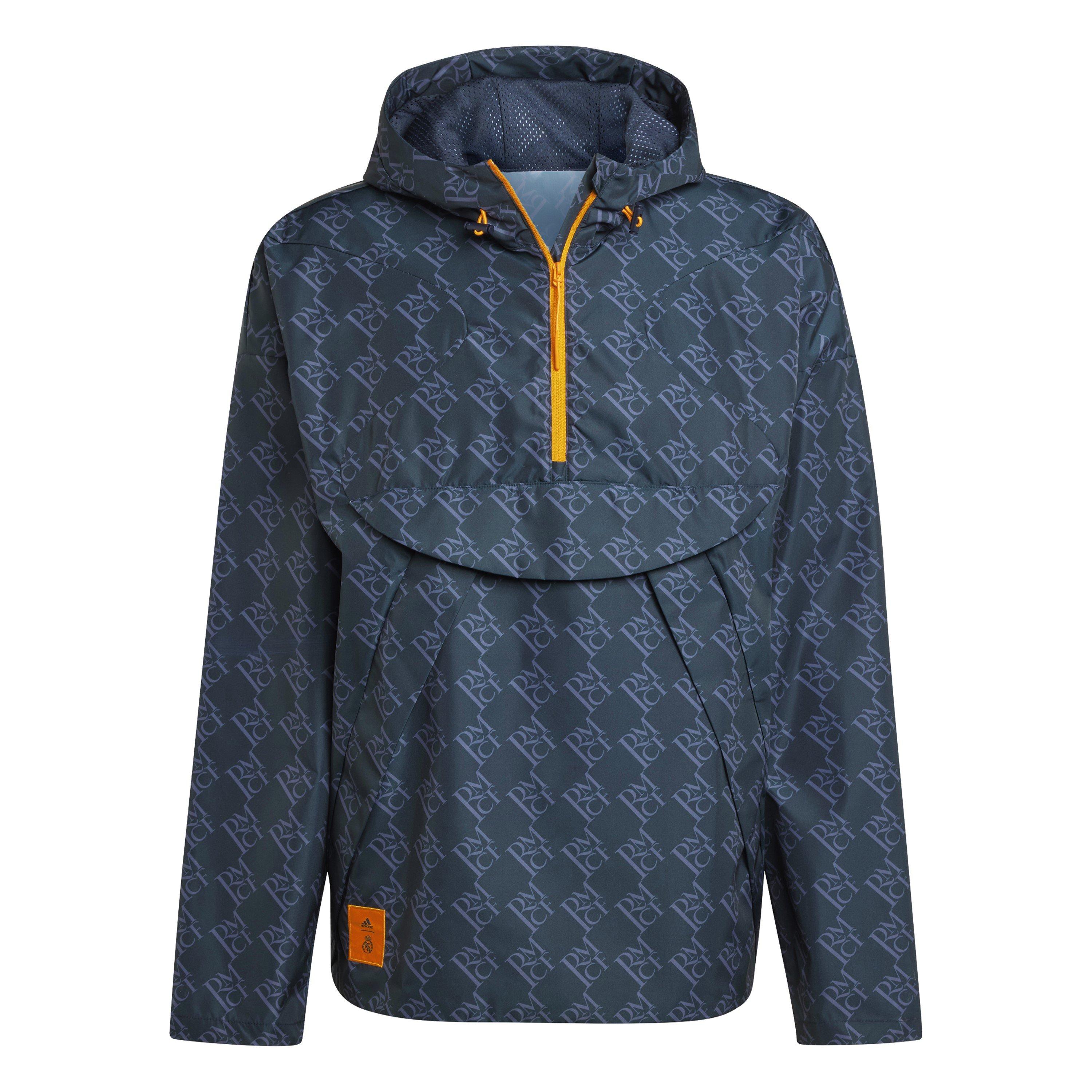 Adidas Men's Real Madrid Szn Rain Jacket 24/25 - Night Navy - L