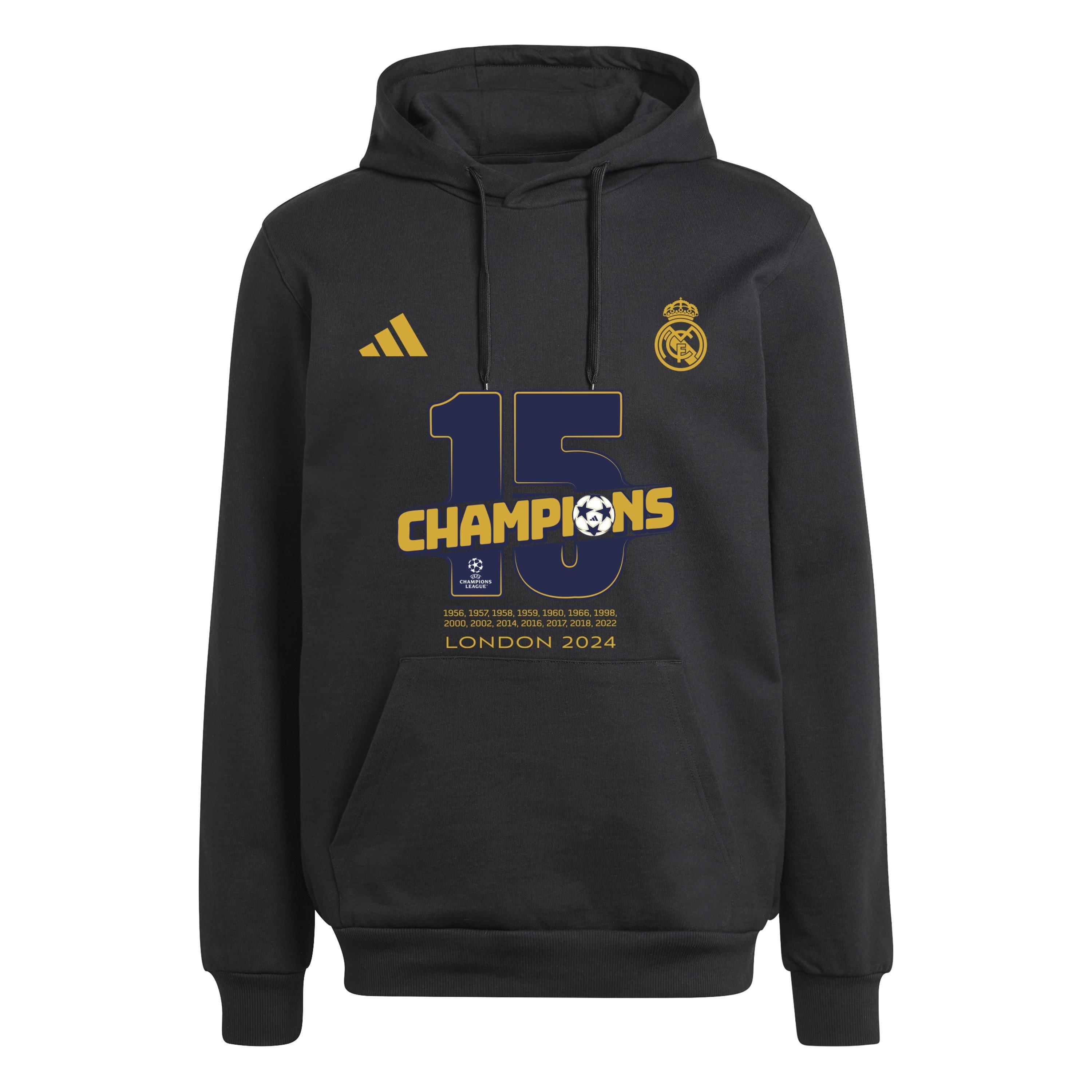 Adidas Men's Real Madrid Hoodie 23/24 - Black - XL