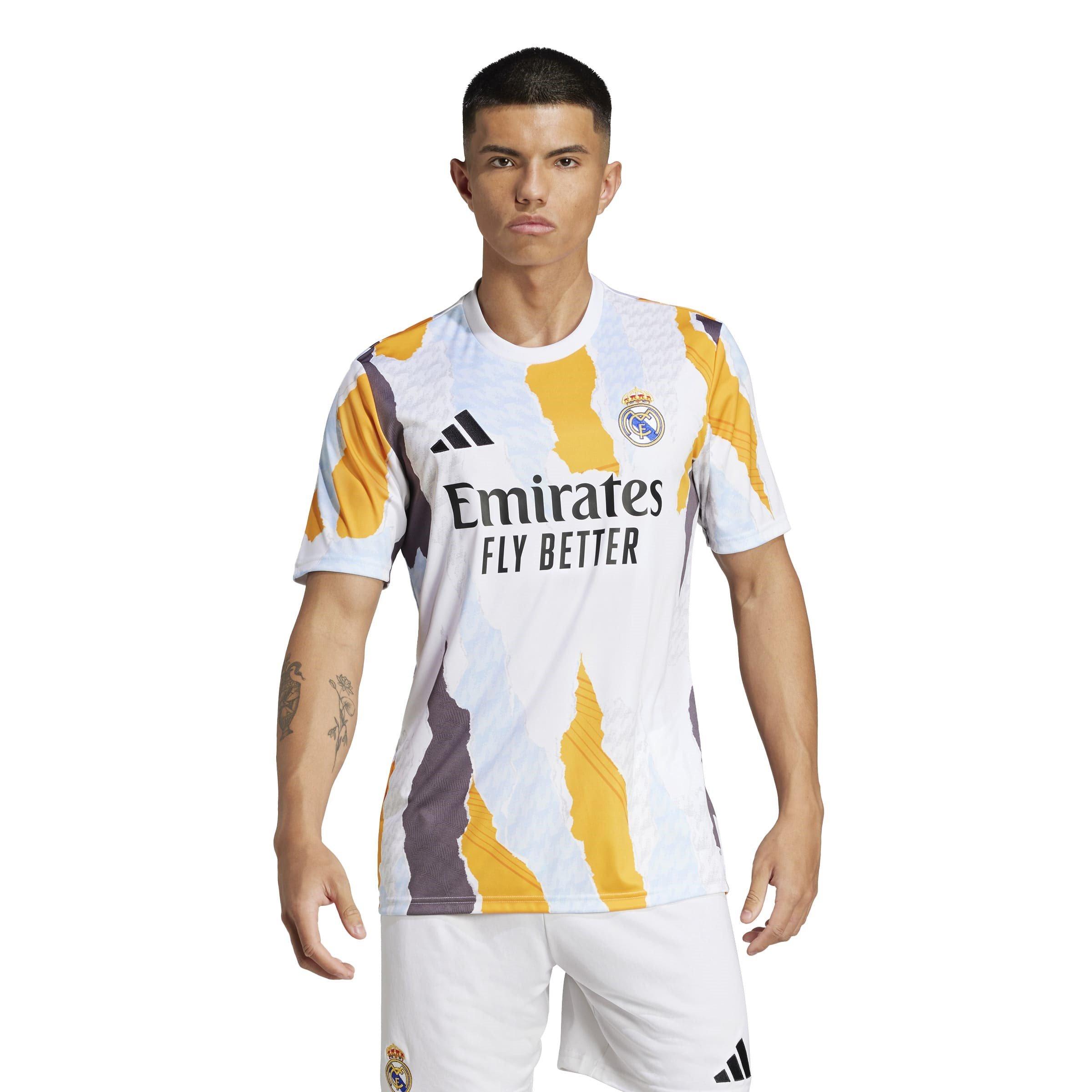 Wit/Blauw - adidas - Real Madrid Pre Match Shirt 2024 2025 Adults - 3