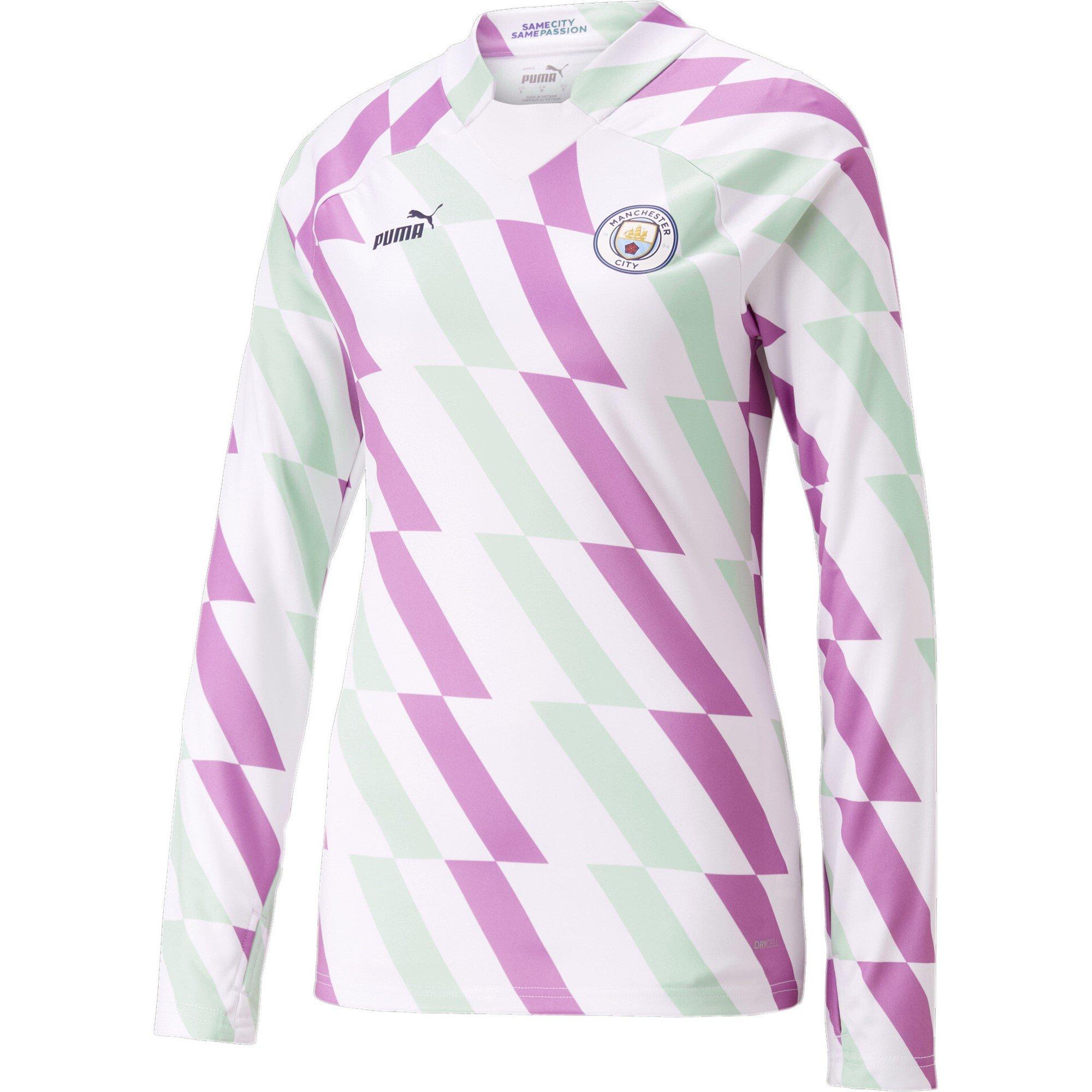 White/Green - Puma - Manchester City Pre Match Sweatshirt Women's - 1