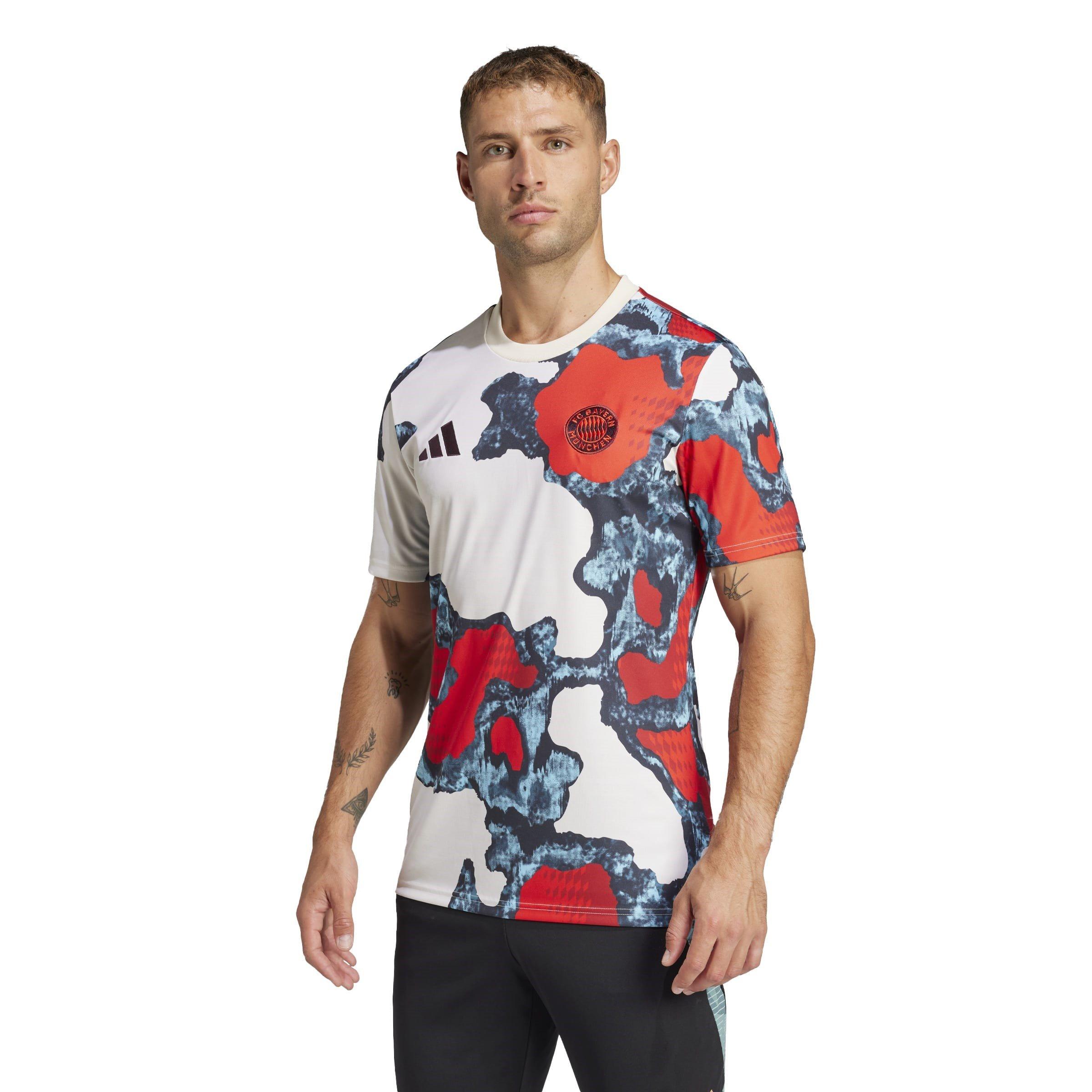 Rot/Türkis - adidas - Bayern Munich Prematch Shirt 2024 2025 Adults - 3