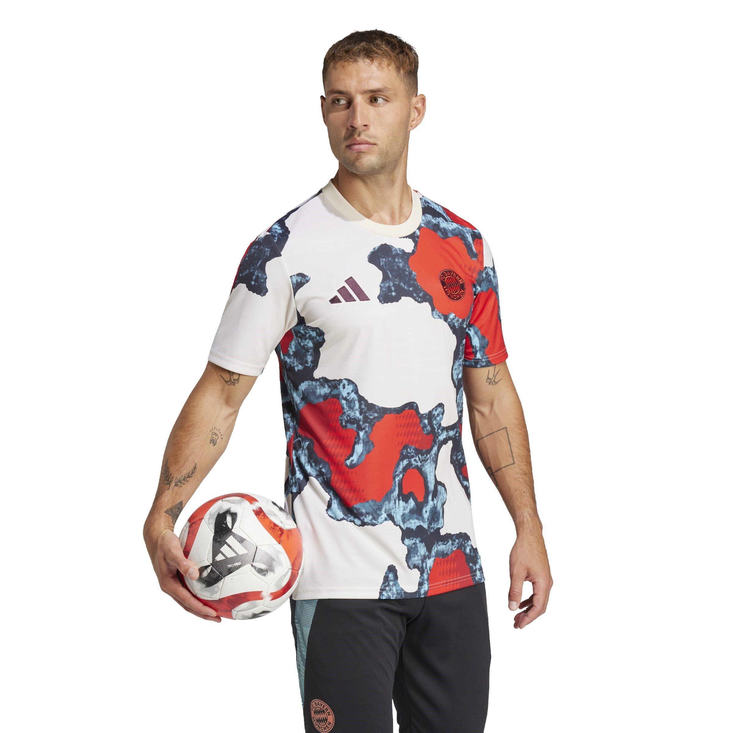 Rot/Türkis - adidas - Bayern Munich Prematch Shirt 2024 2025 Adults - 7