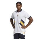 Blanc - adidas - Real Madrid Icon Retro collar Shirt Mens - 3