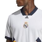 Blanc - adidas - Real Madrid Icon Retro collar Shirt Mens - 7