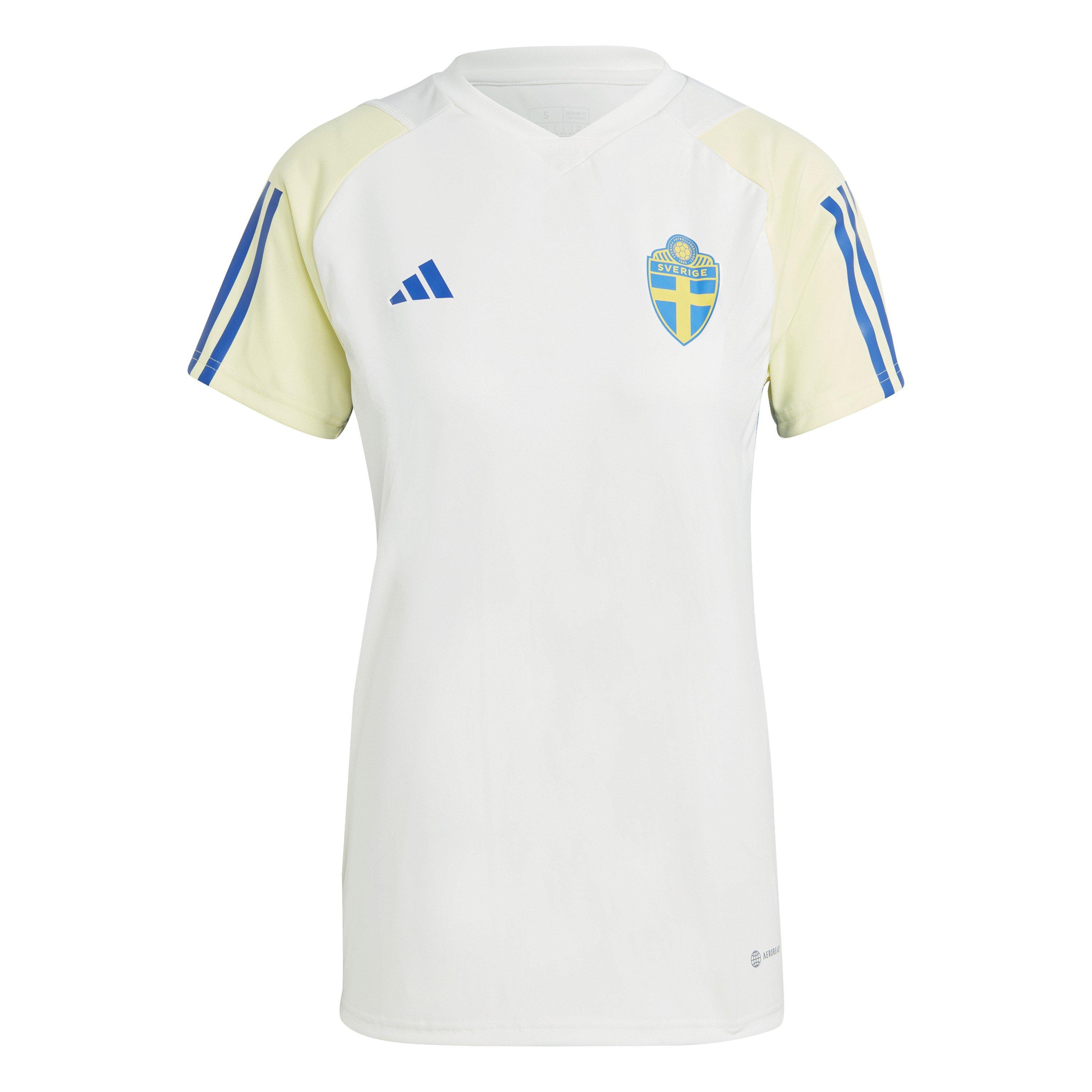Adidas Women's Sweden Training Shirt 2023 - Off White - 16 (XL)