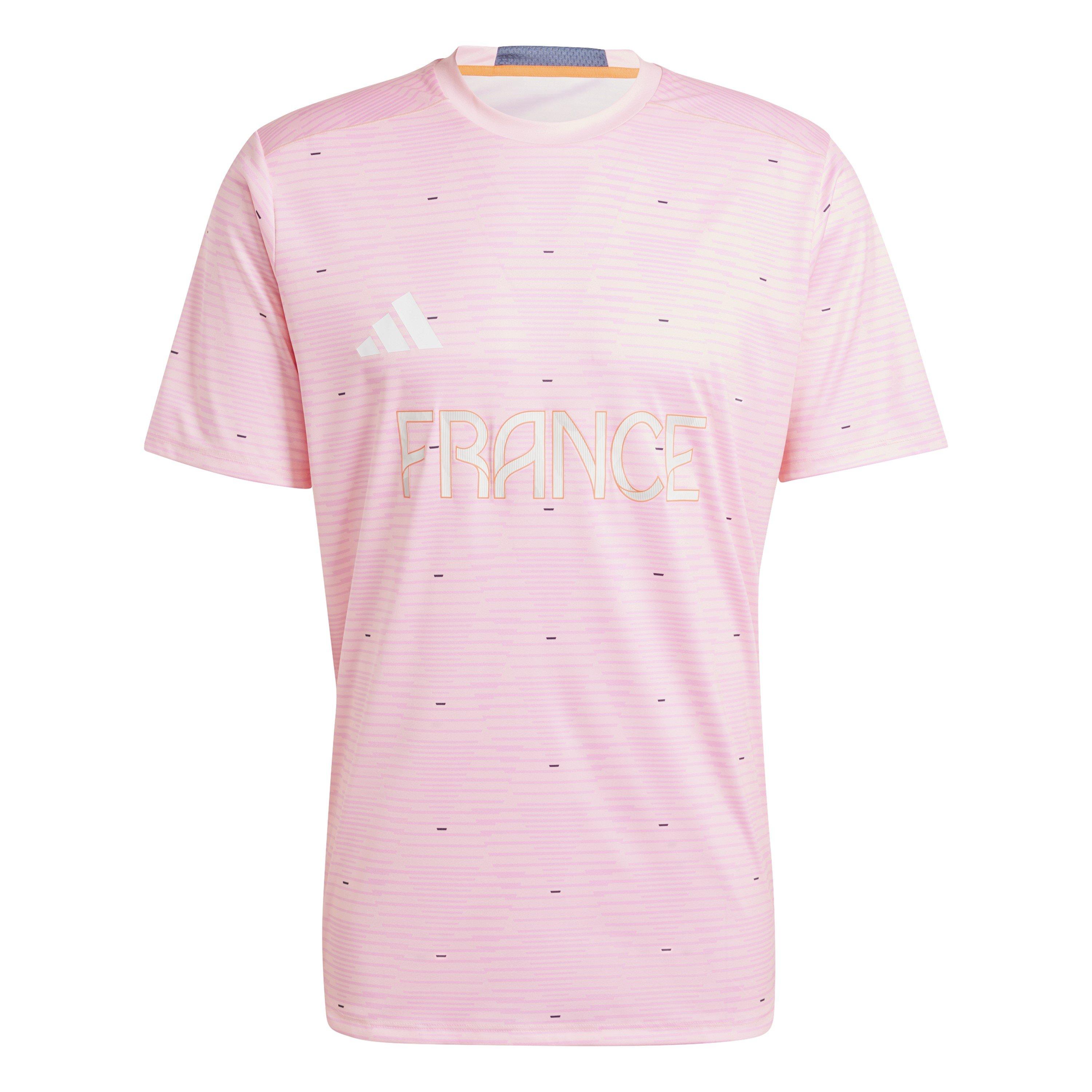 Pink Spark - adidas - Mens France International Licensed Short Sleeve T-Shirt - 1