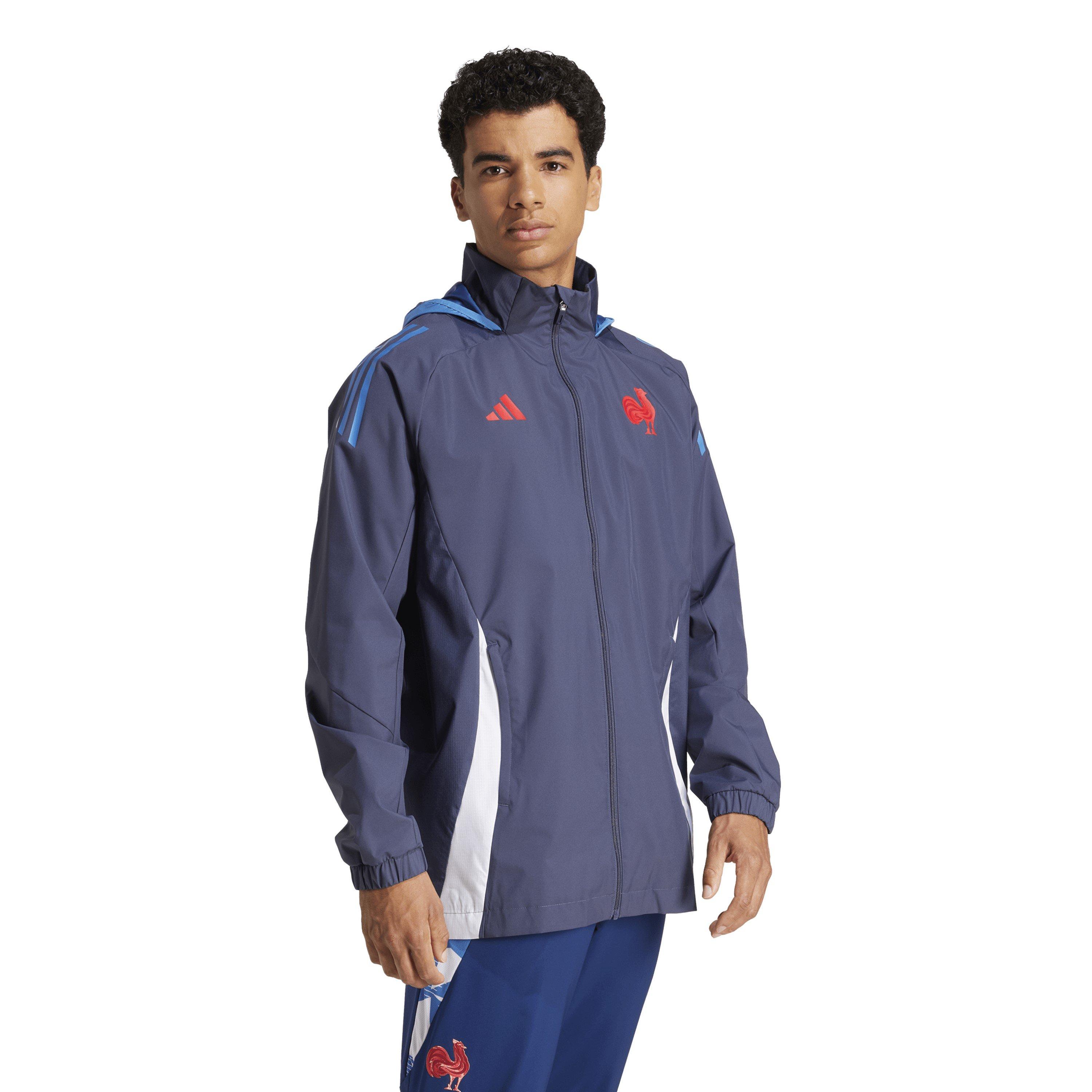 Shadow Navy - adidas - Ffr Aw Rain J M Anorak Mens - 6