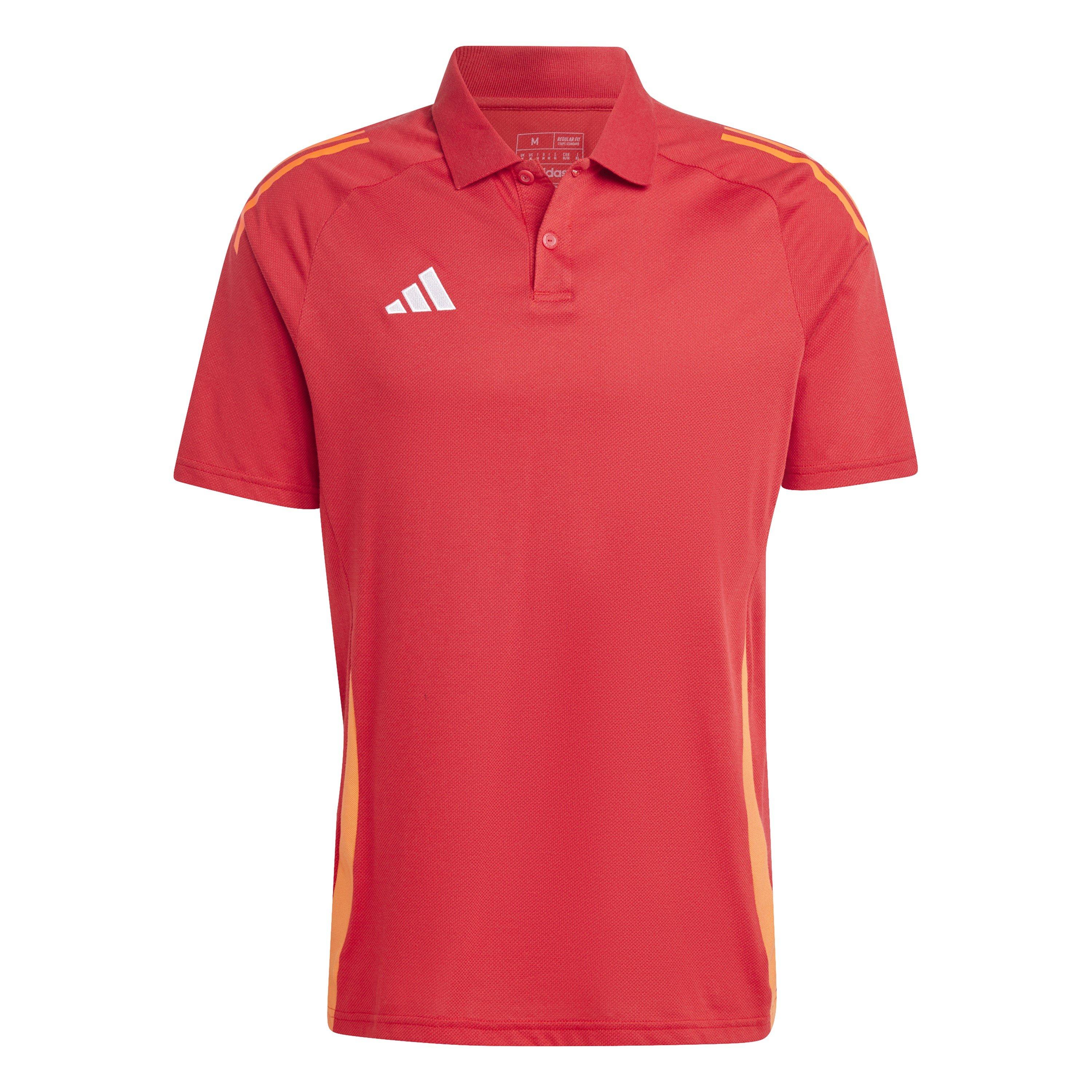 Adidas Men's Tiro24 C Performance Polo Shirt - Power Red - L