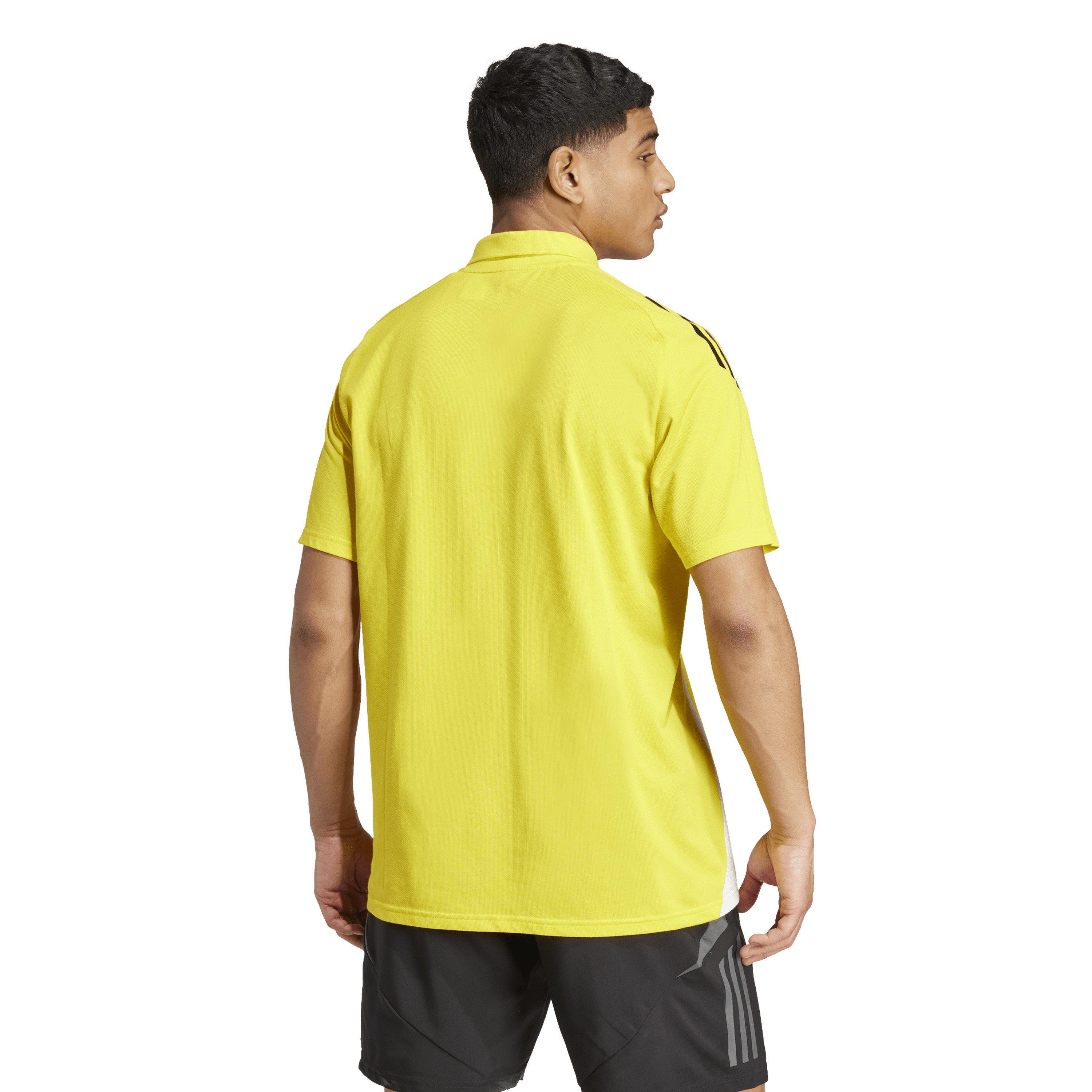 Yellow/White - adidas - Tiro24 C Polo Shirt Mens - 3