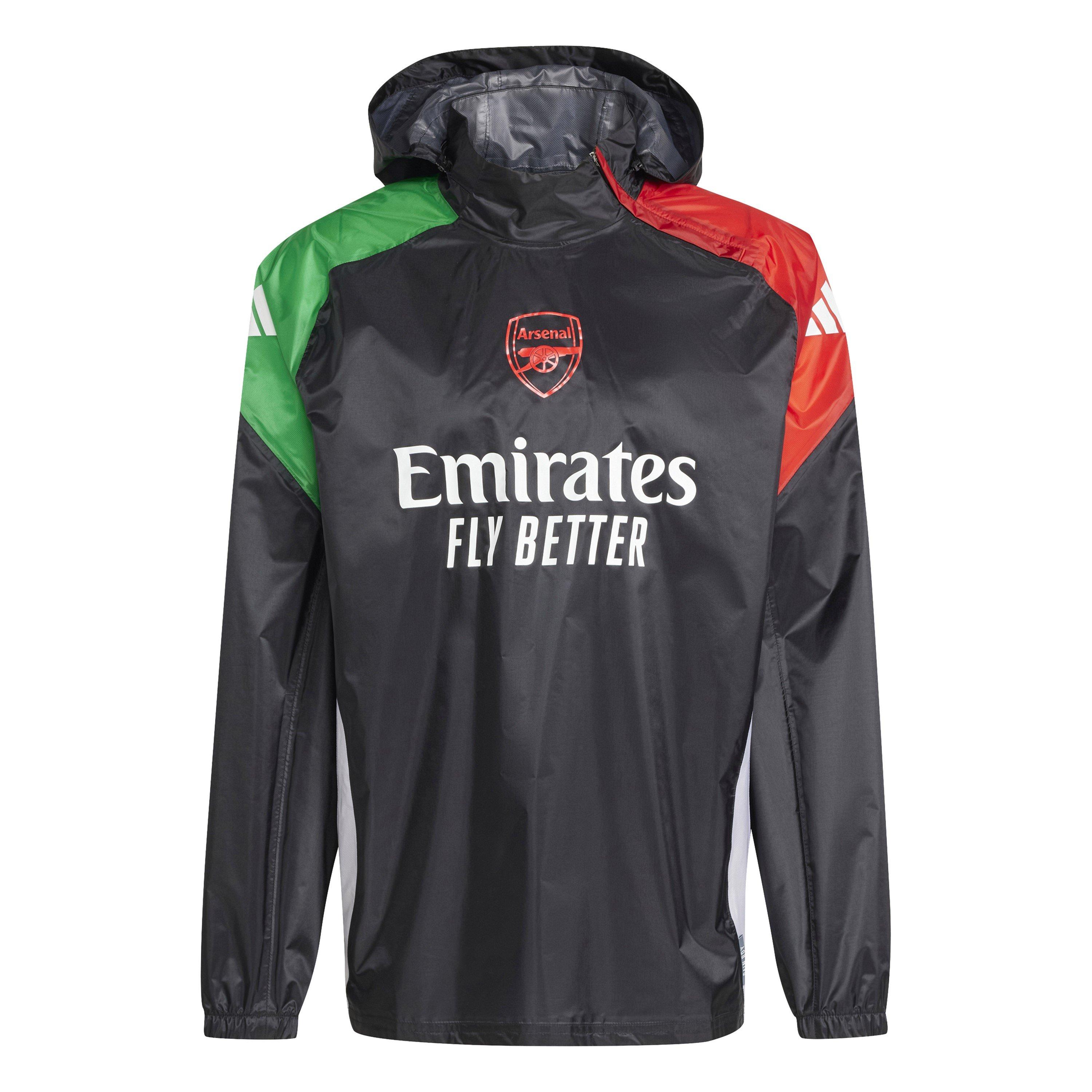 Black - adidas - Arsenal Rain Jacket 24/25 Mens - 1