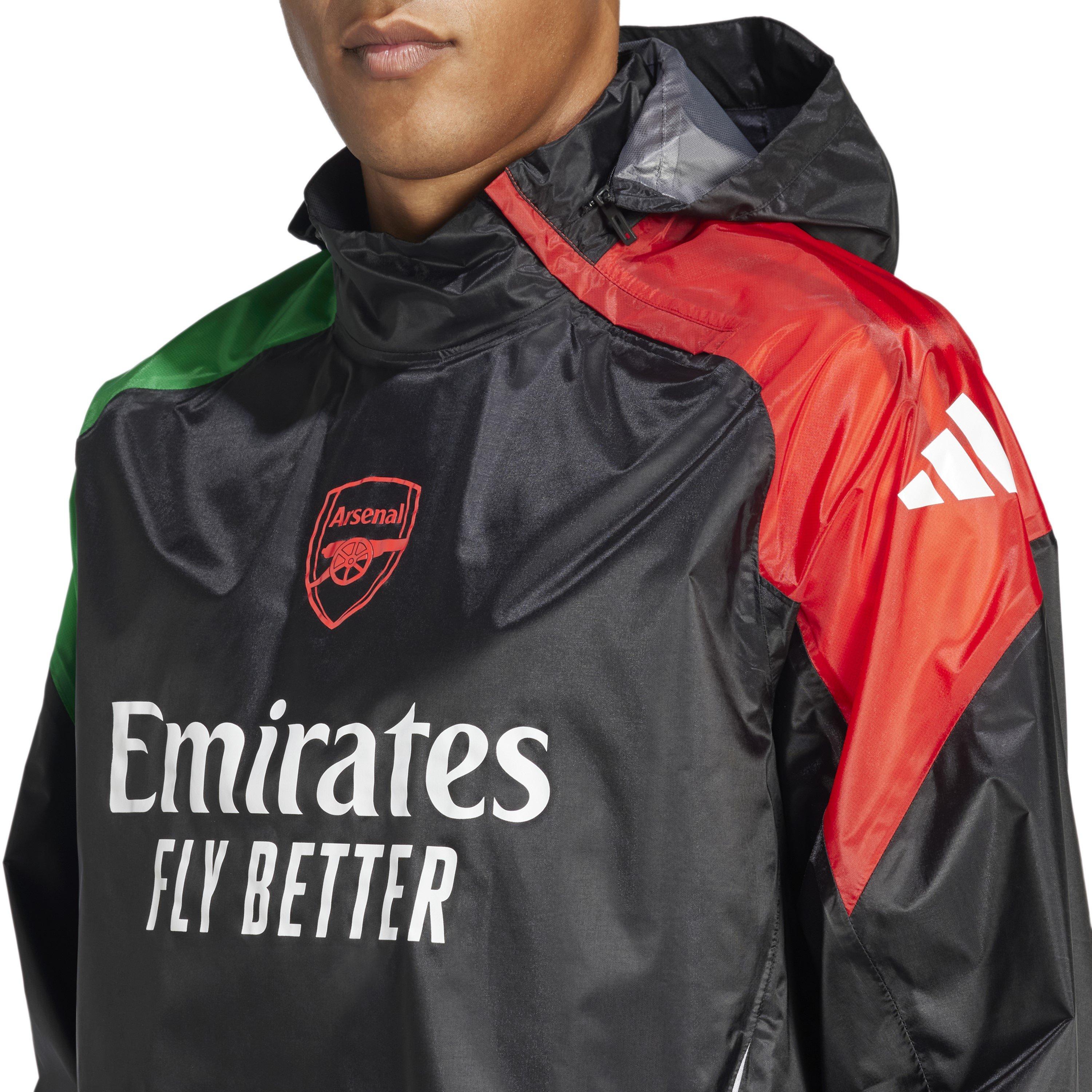 Black - adidas - Arsenal Rain Jacket 24/25 Mens - 5