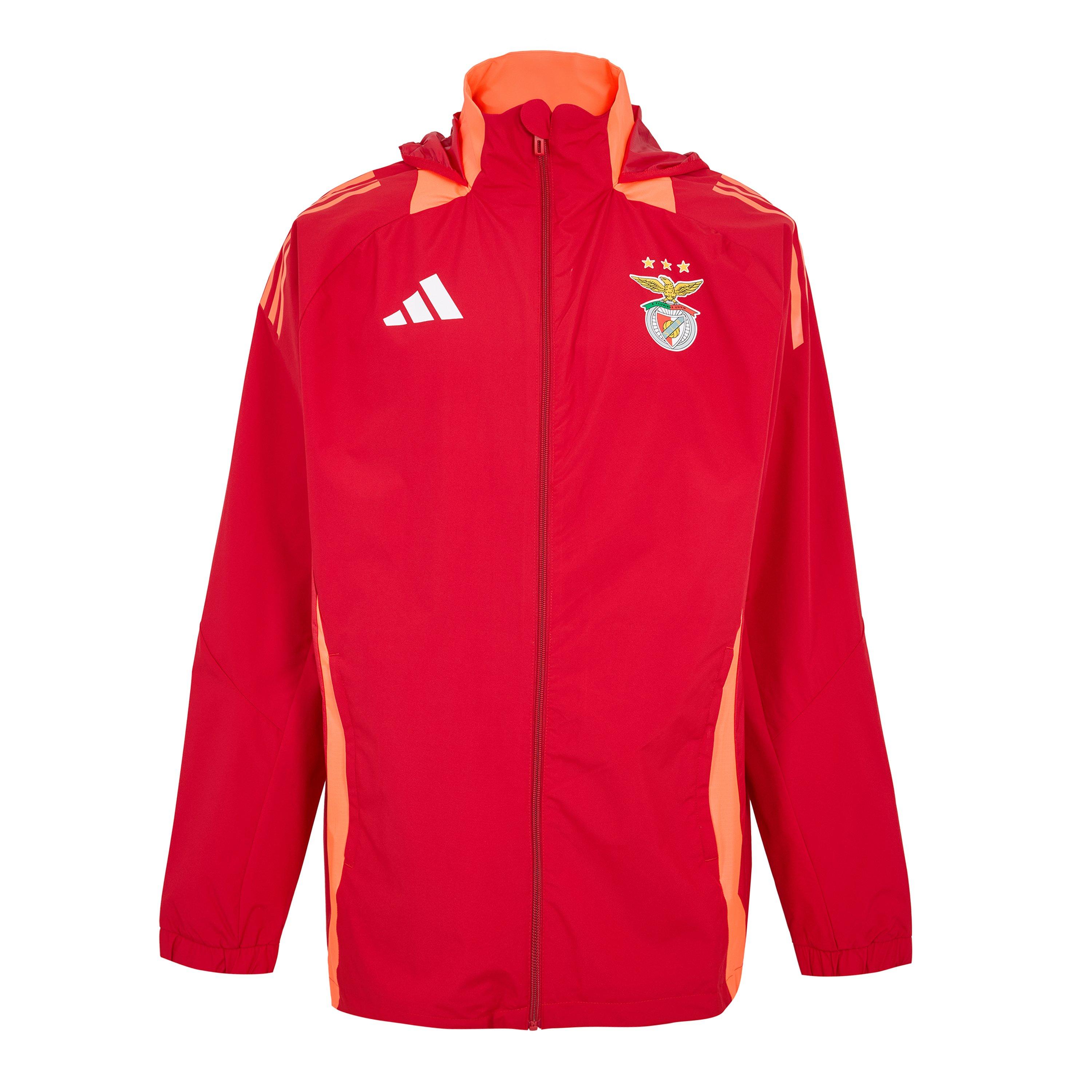 Power Red - adidas - Men's Benfica Autumn Winter Licensed Rain Anorak - 1