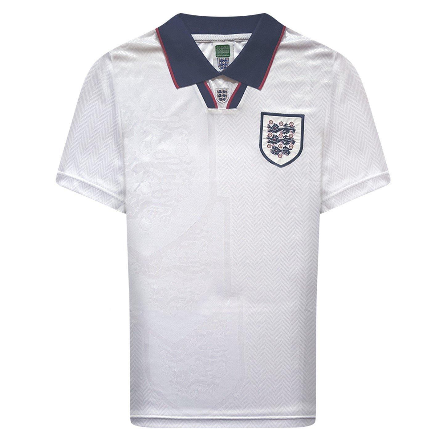 White/Blue - Score Draw - Score Draw England Home Shirt 1993/94 - 3