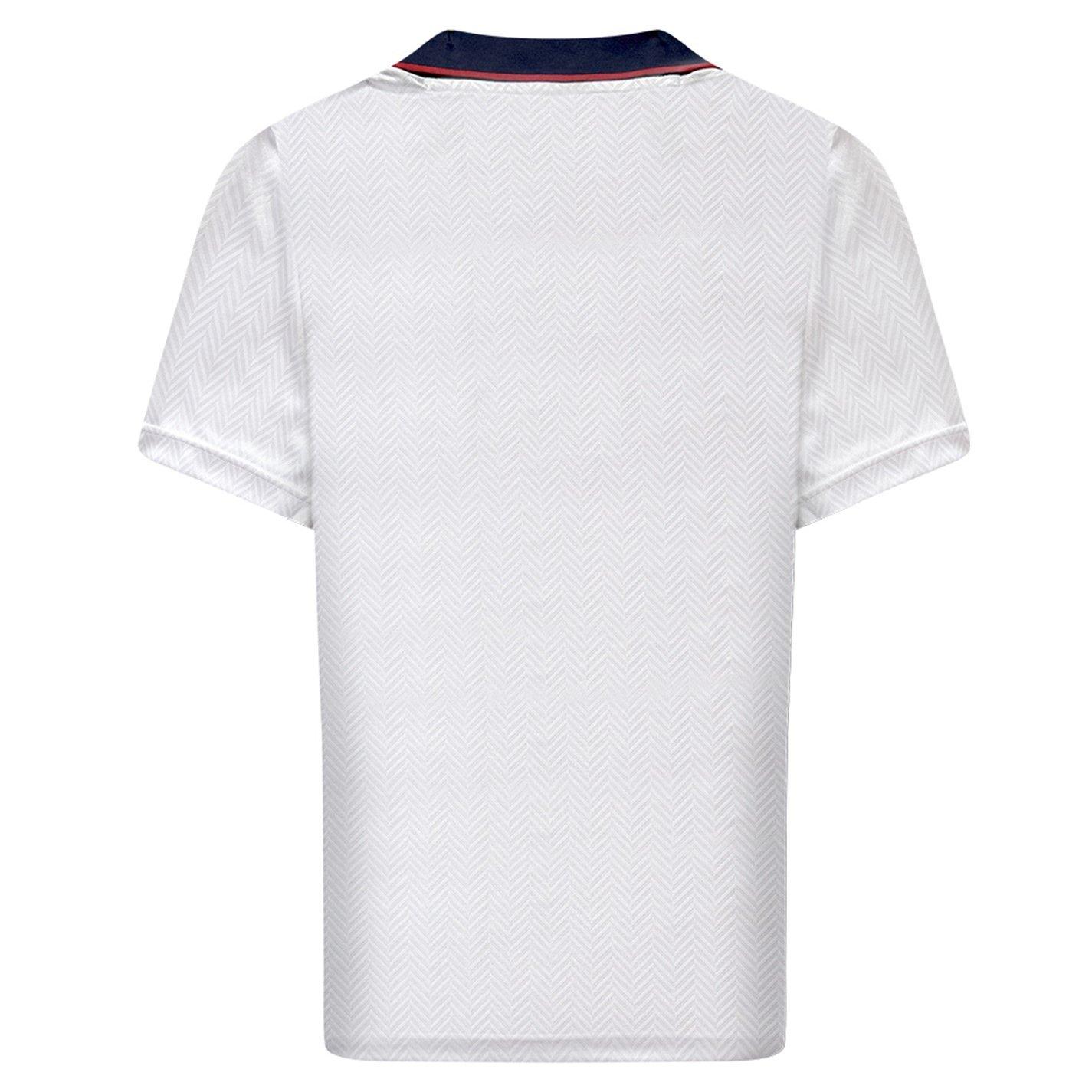 White/Blue - Score Draw - Score Draw England Home Shirt 1993/94 - 4