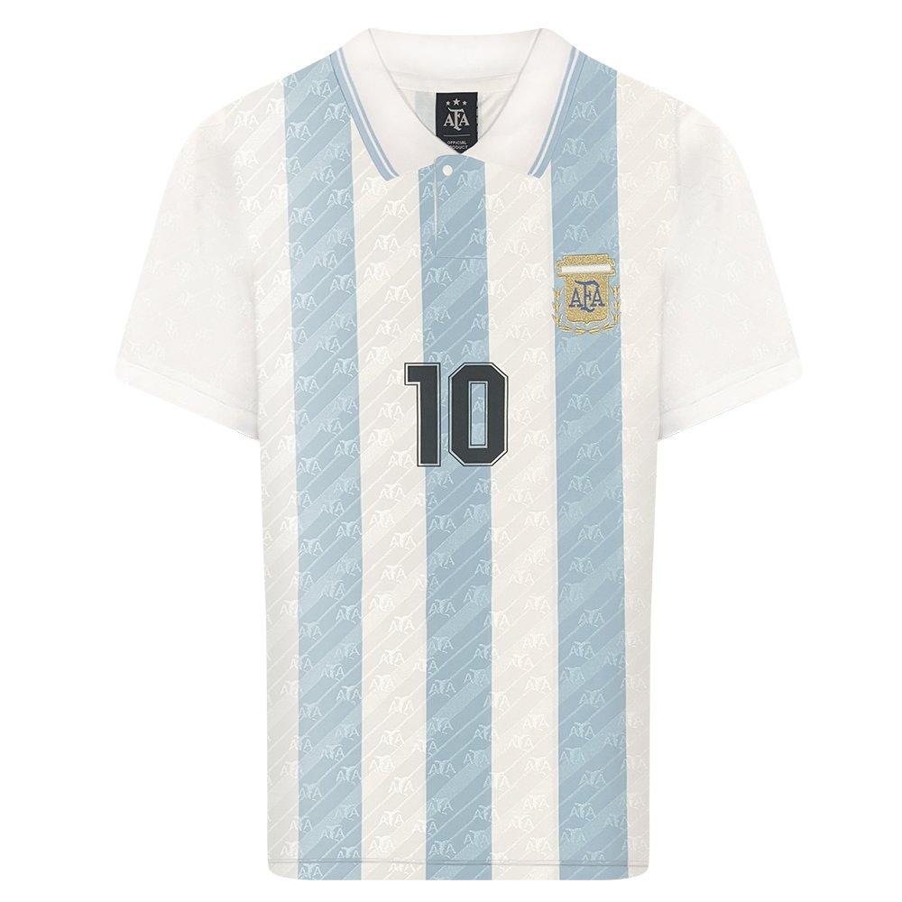Score Draw Score Draw Argentina Home Shirt 1994 - Maradona - Blue - Maradona - M