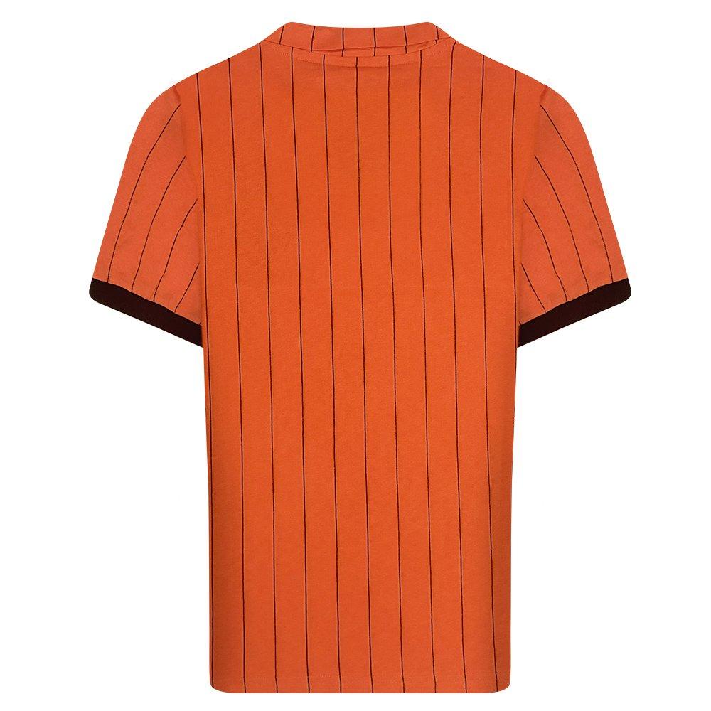 Naranja/Negro - Score Draw - Men's Netherlands Retro Football Shirt - 2