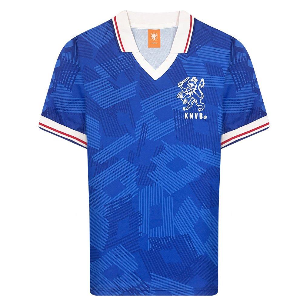 Blue/White - Score Draw - Men's Netherlands Retro Football Shirt - 1