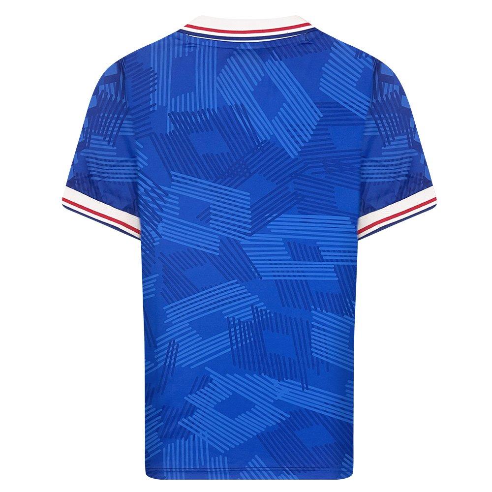Blue/White - Score Draw - Men's Netherlands Retro Football Shirt - 2