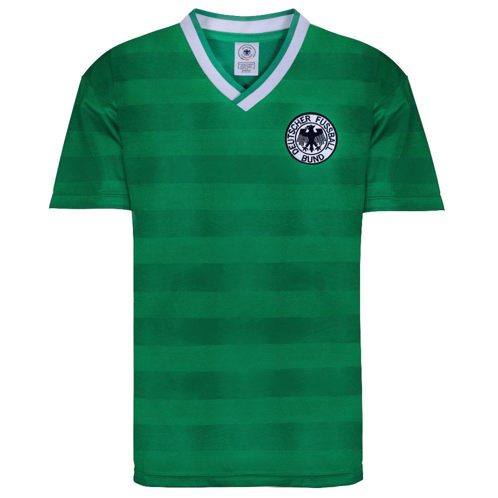 Green/White - Score Draw - West Germany 1984 Away Retro Shirt - 1