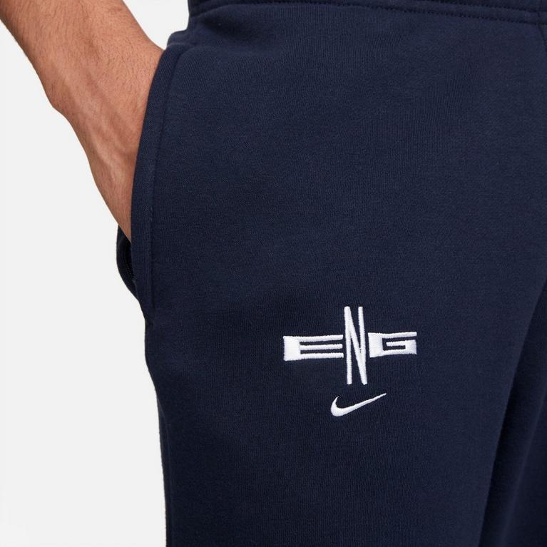 Obsidienne/Blanc - Nike - England Men's  Fleece Soccer Pants - 3