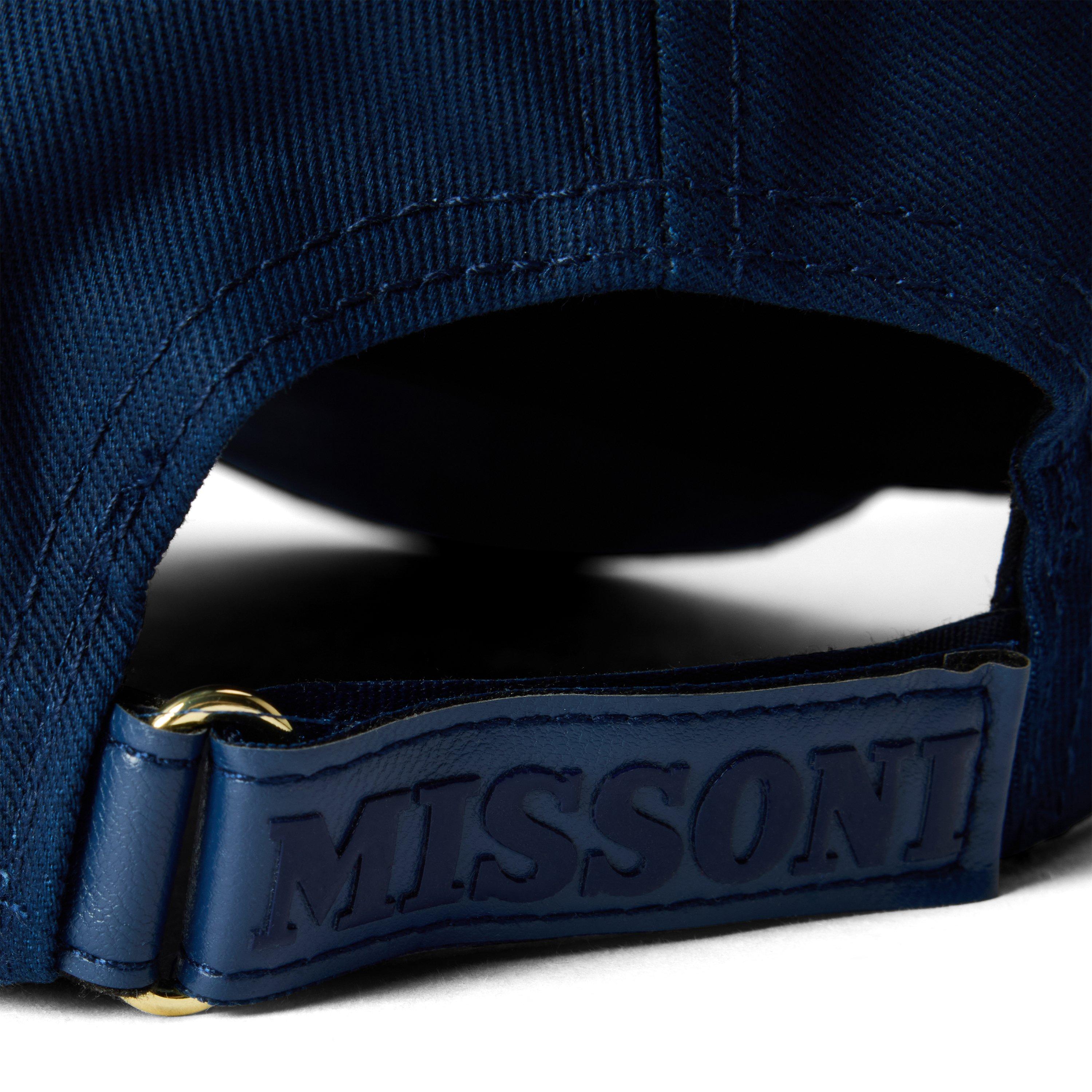Navy - Missoni - Missoni LogoPrintCap Sn00 - 3