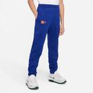 Bleu/Jaune - Nike - FC Barcelona Big Kids'  Fleece Soccer pants Cropped - 1