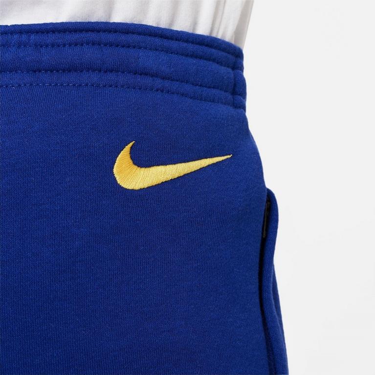 Bleu/Jaune - Nike - FC Barcelona Big Kids'  Fleece Soccer pants Cropped - 5