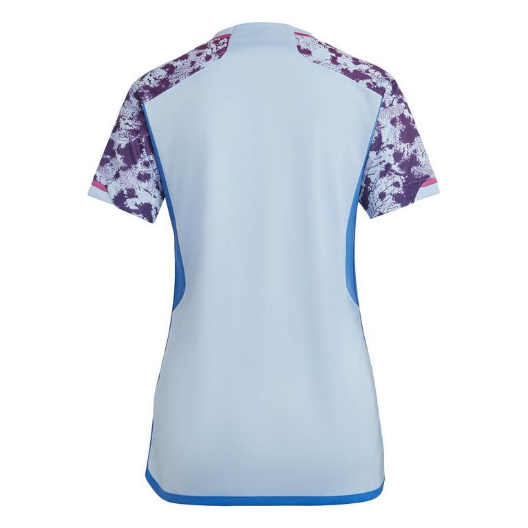 Bleu - adidas - For Ted Baker Blue Allover Magnolia Printed Shirt - 9