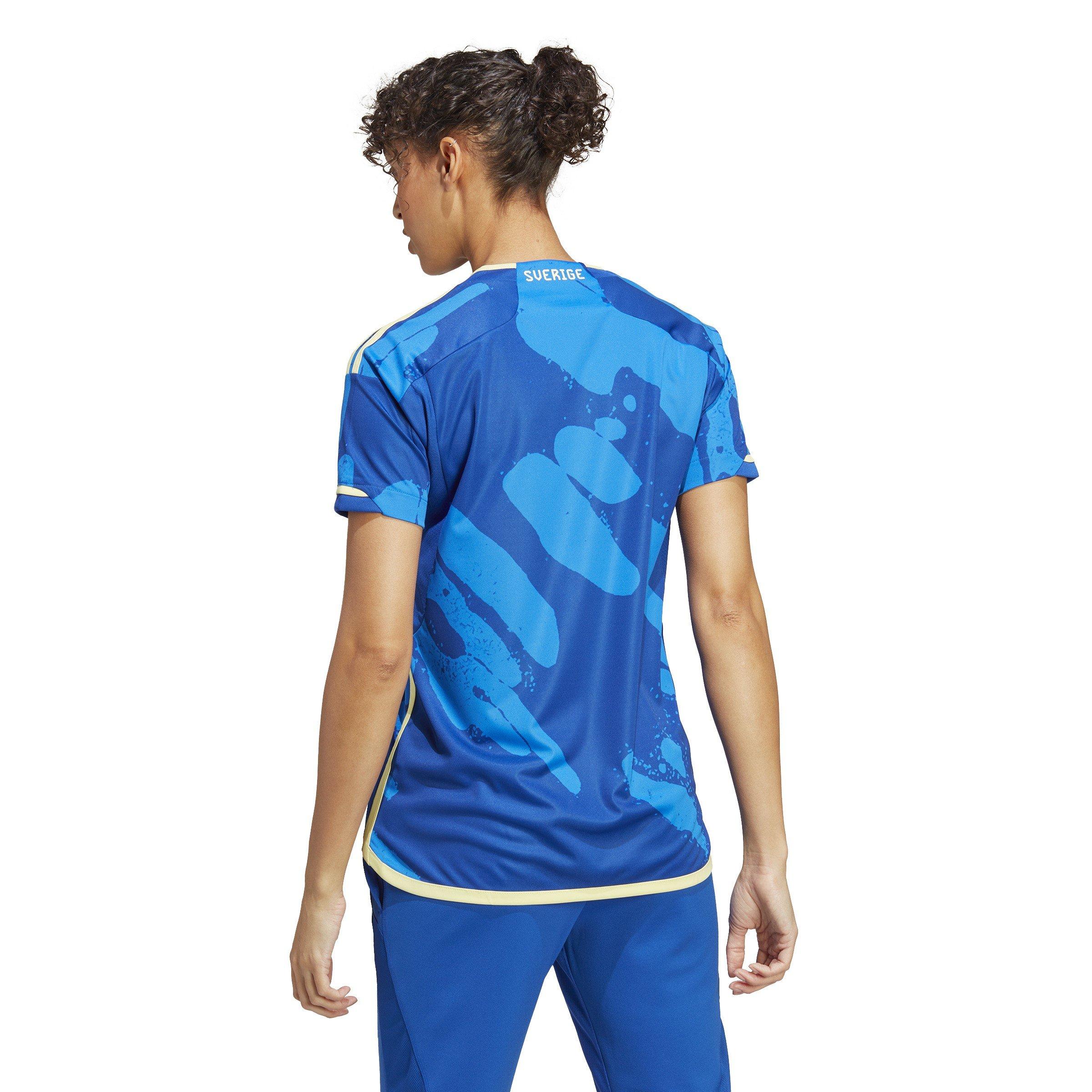 Blau - adidas - Sweden Away Shirt 2023 Womens - 3