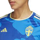 Blau - adidas - Sweden Away Shirt 2023 Womens - 5