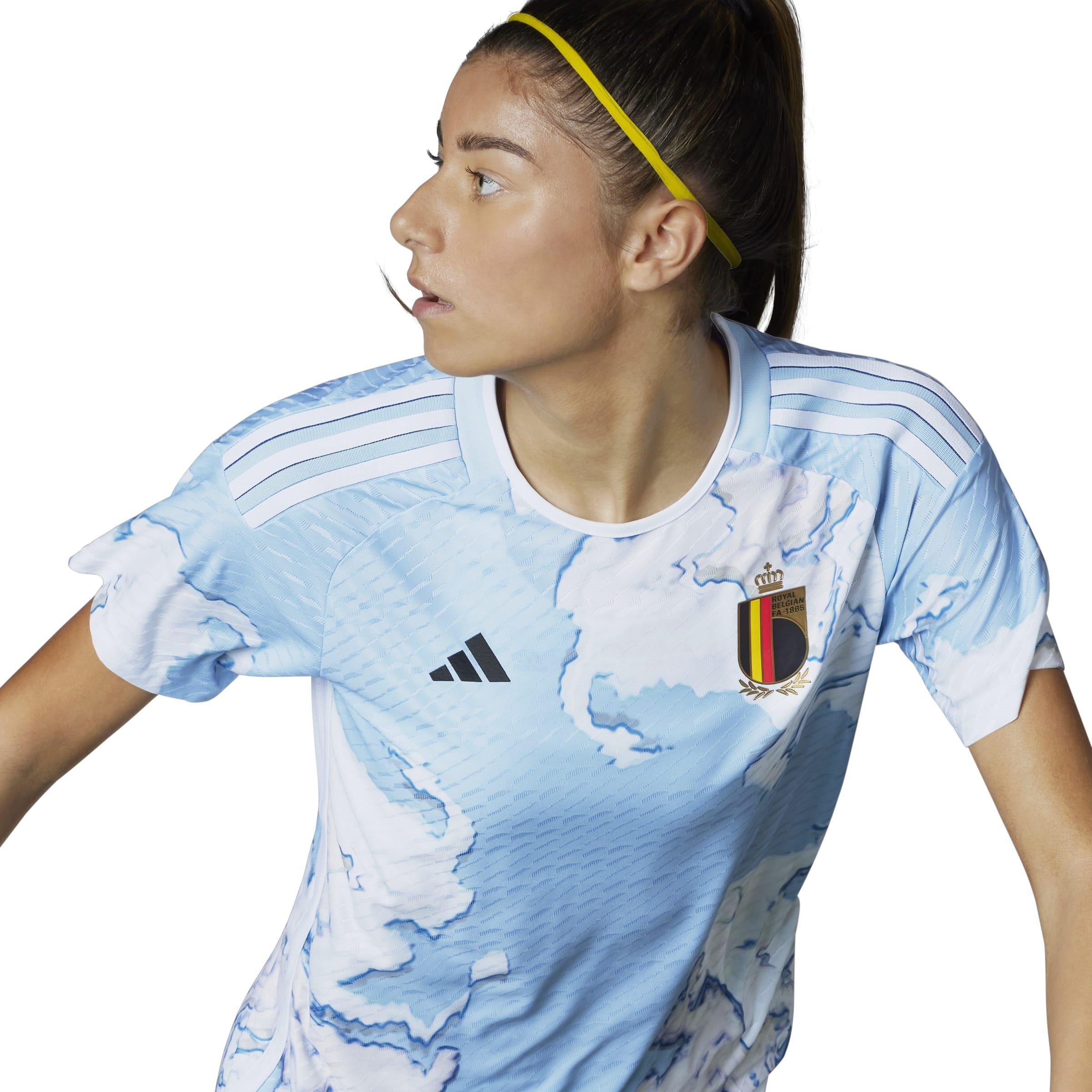 Blue - adidas - Belgium Authentic Away Shirt 2023 Womens - 13