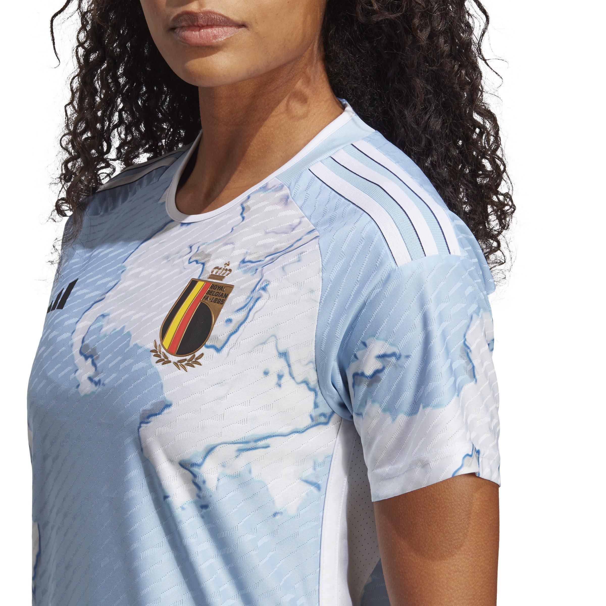 Blue - adidas - Belgium Authentic Away Shirt 2023 Womens - 5
