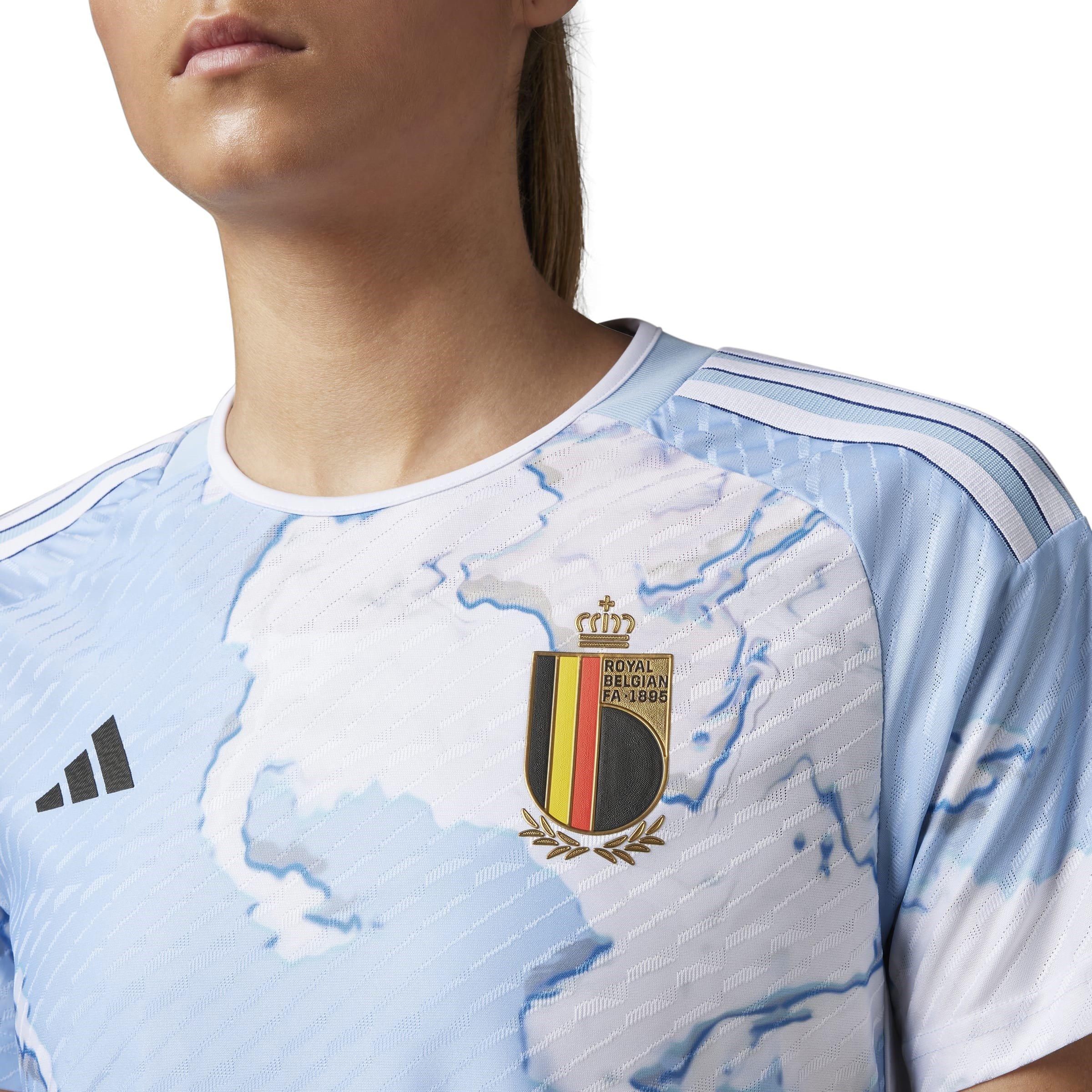 Blue - adidas - Belgium Authentic Away Shirt 2023 Womens - 10