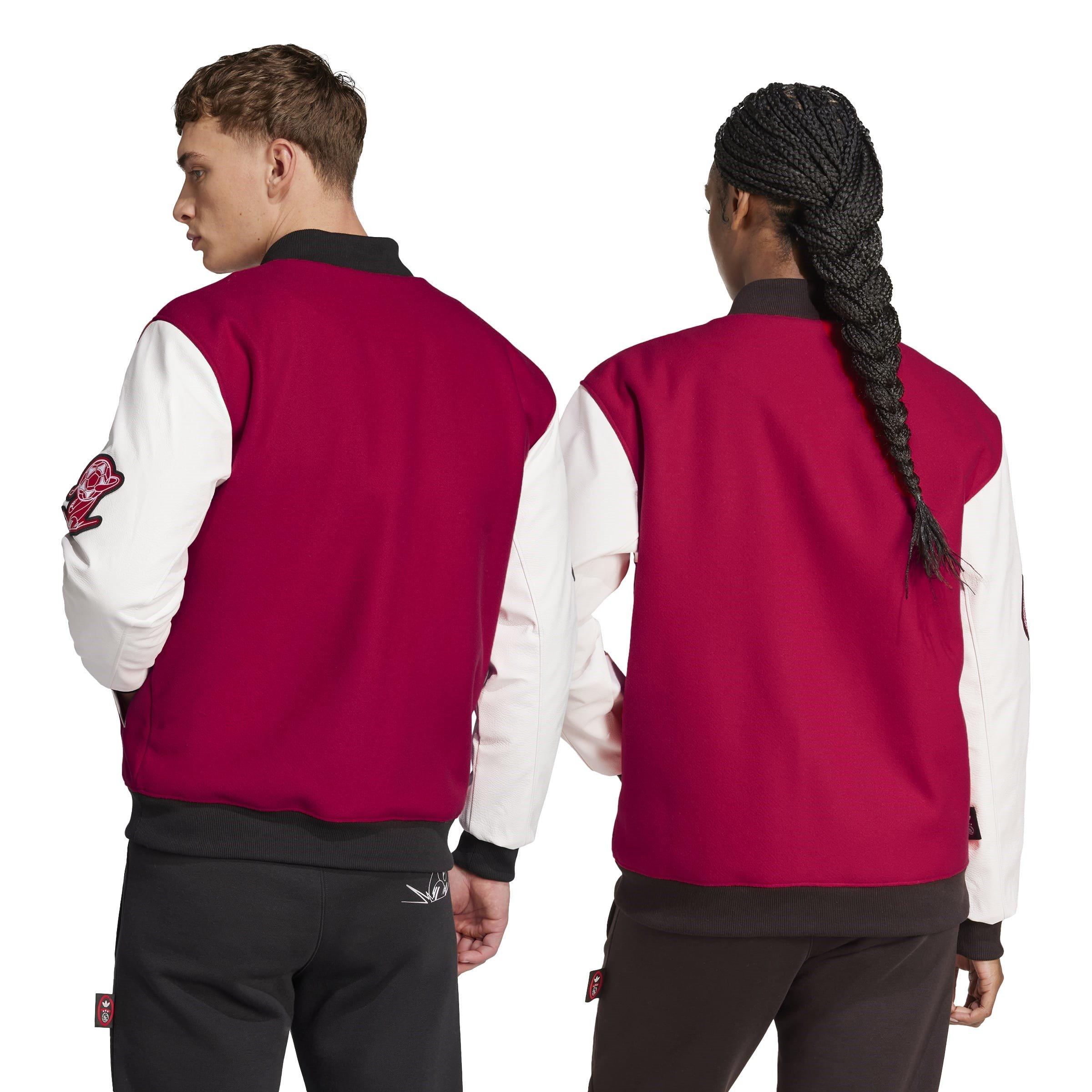 Red/White - adidas - Ajax Amsterdam Graphic Jacket Adults - 3